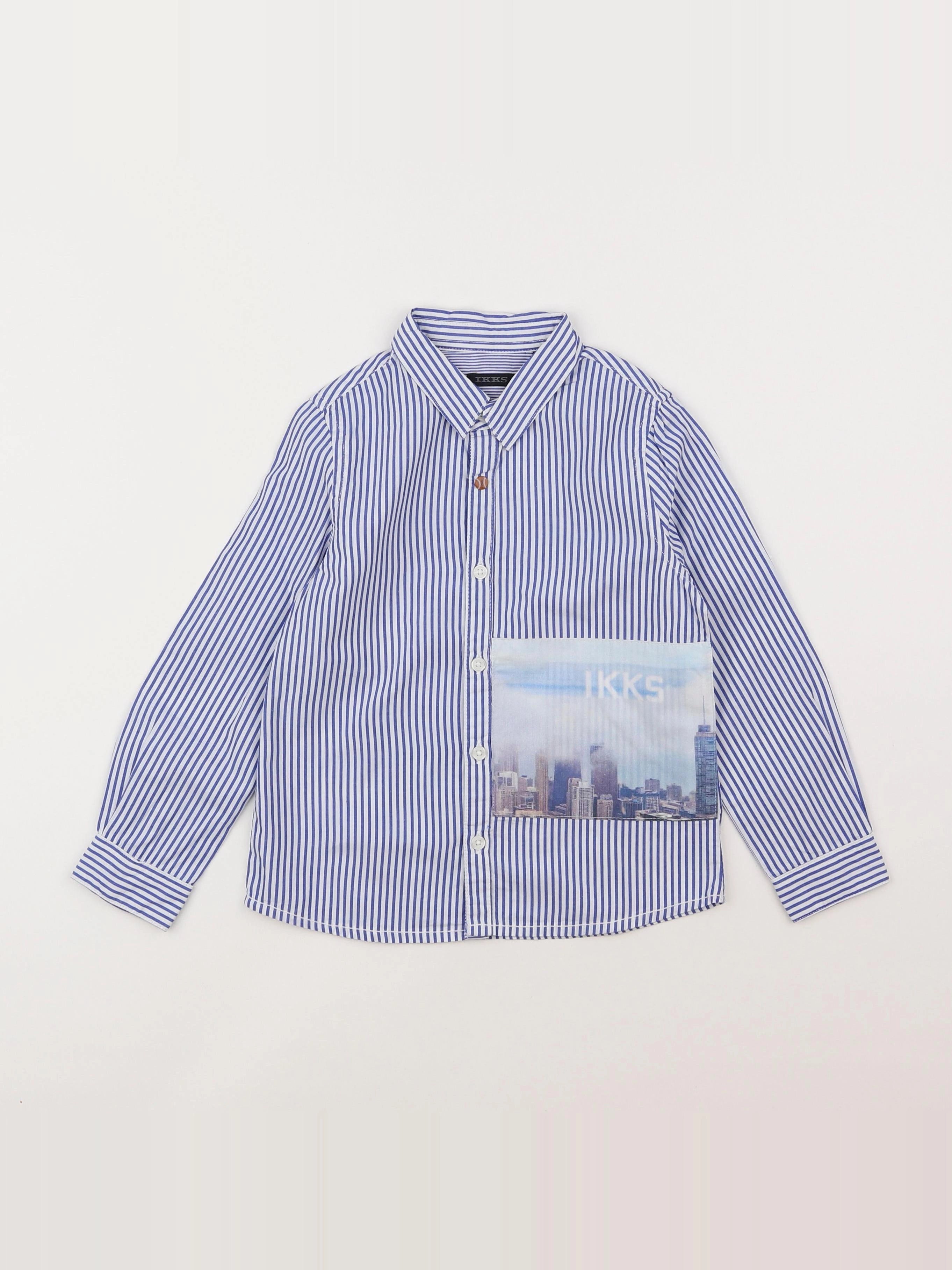 IKKS - chemise bleu - 4 ans