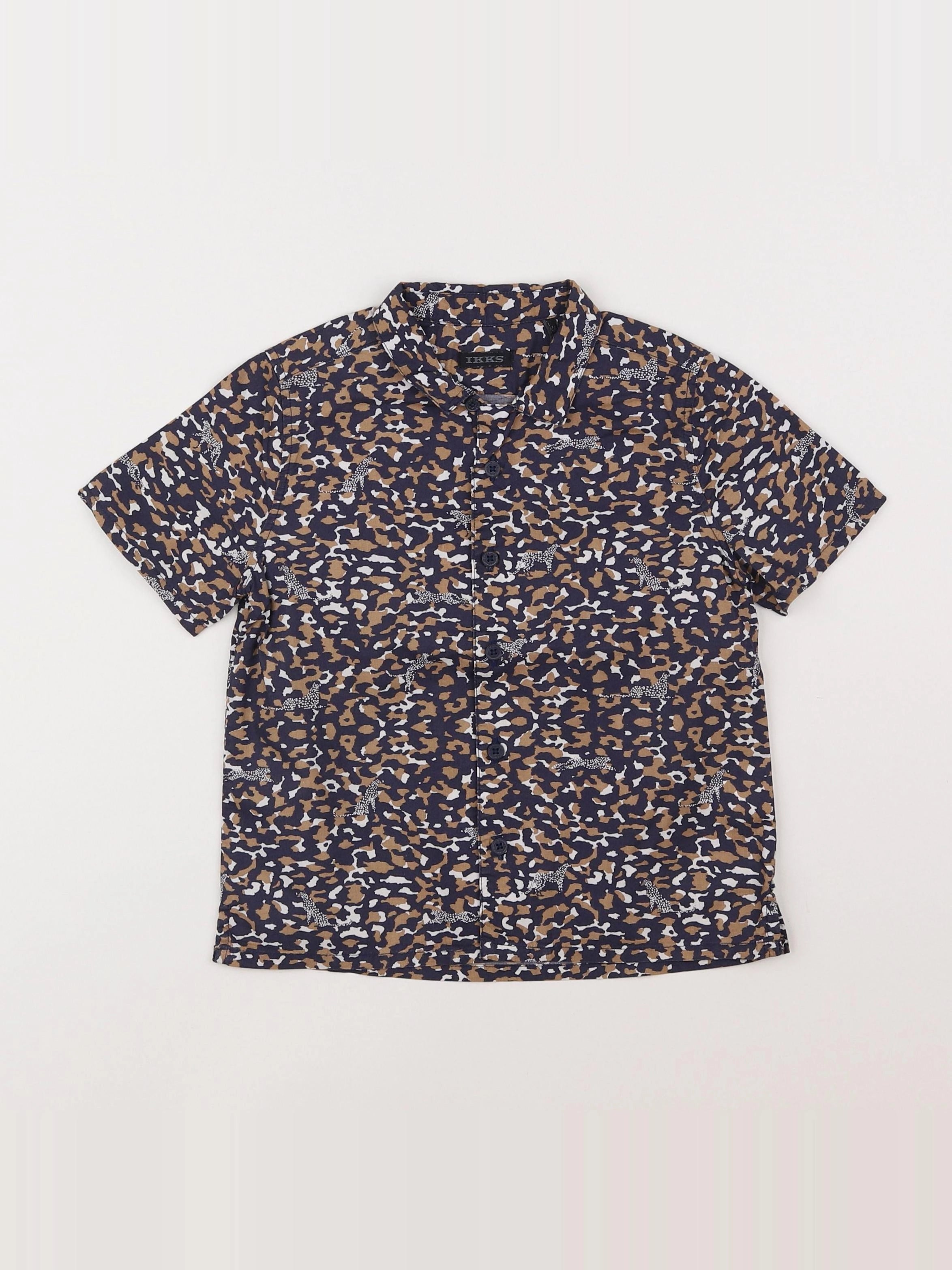IKKS - chemise bleu, marron - 4 ans