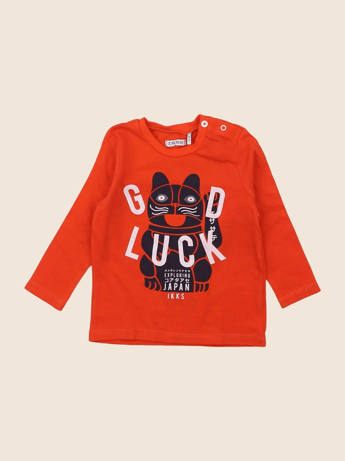 IKKS - tee-shirt rouge - 12 mois