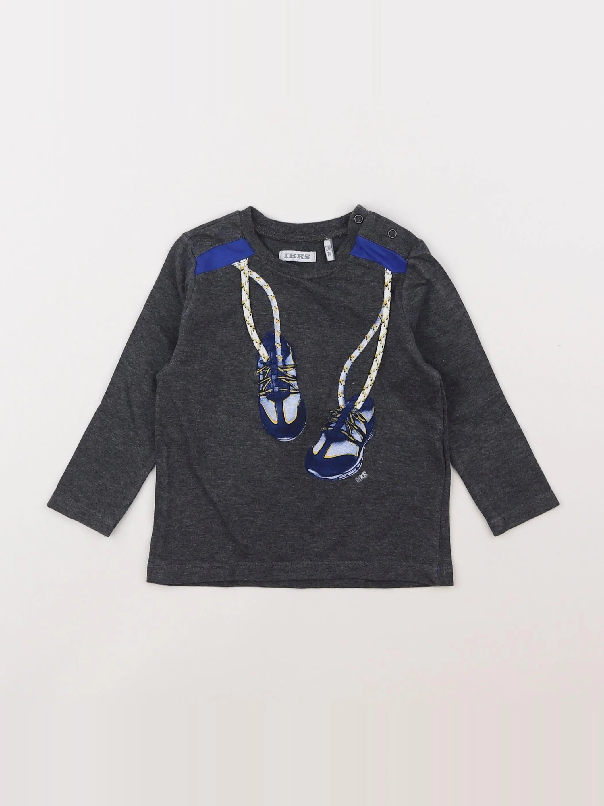 IKKS - tee-shirt gris - 12 mois