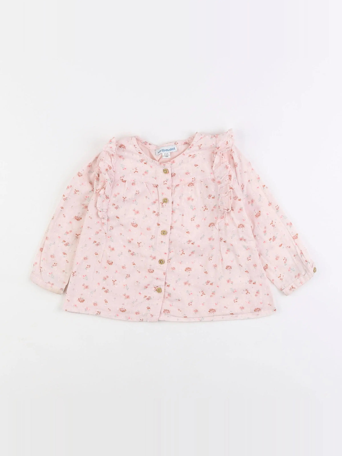 Vertbaudet - blouse rose - 18 mois