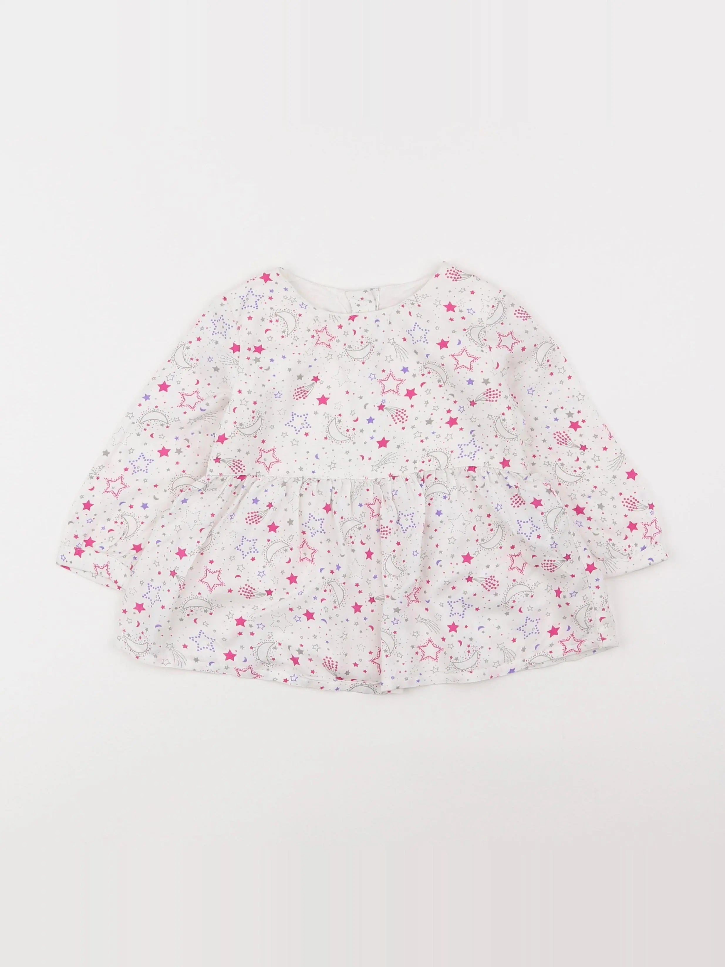 Benetton - blouse multicolore - 9/12 mois