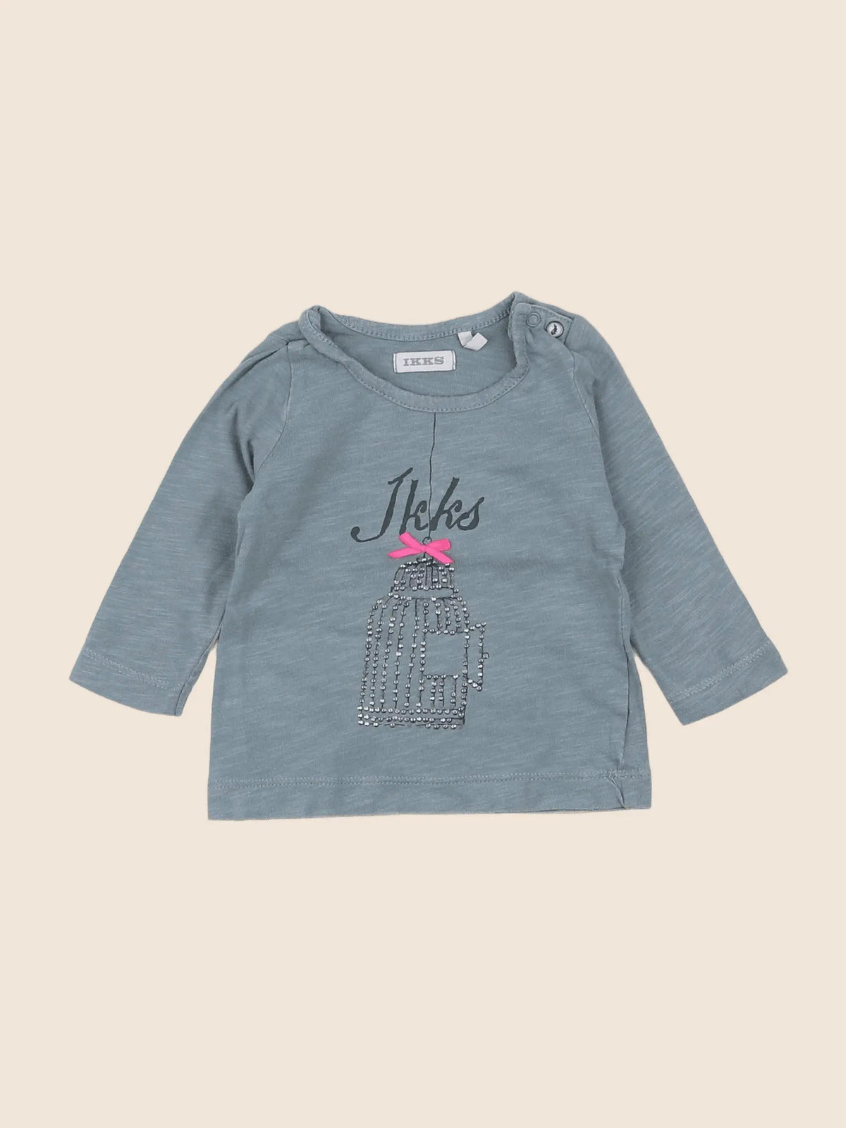 IKKS - tee-shirt bleu - 3 mois