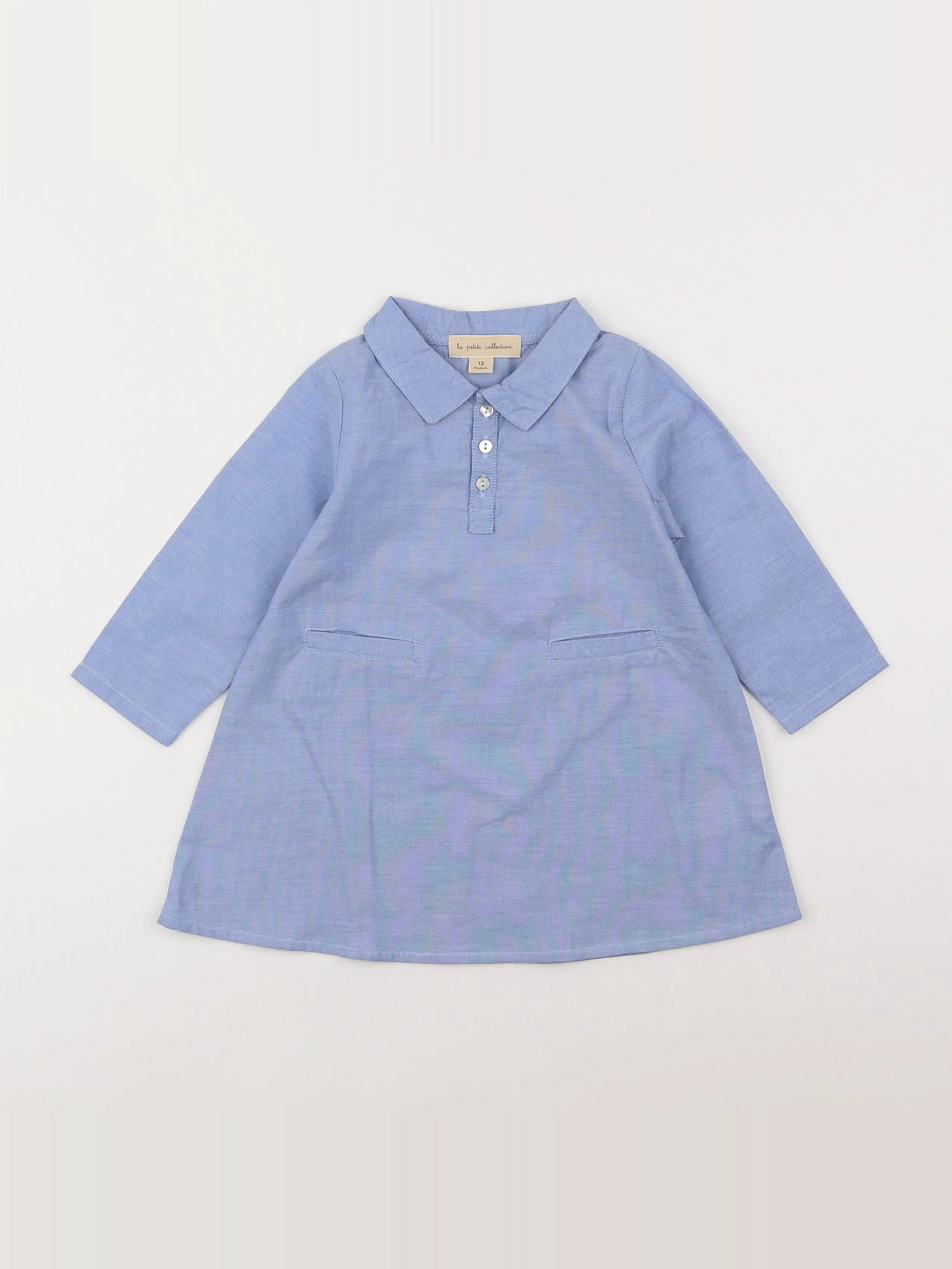 La Petite Collection - robe bleu - 12 mois