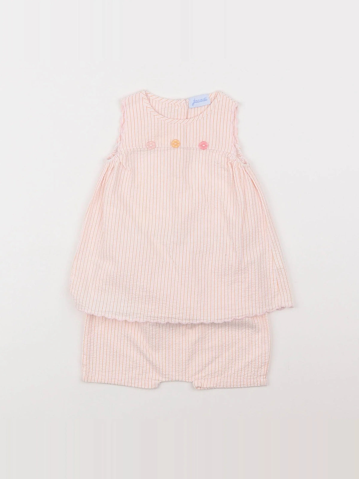 Jacadi - robe orange - 6 mois