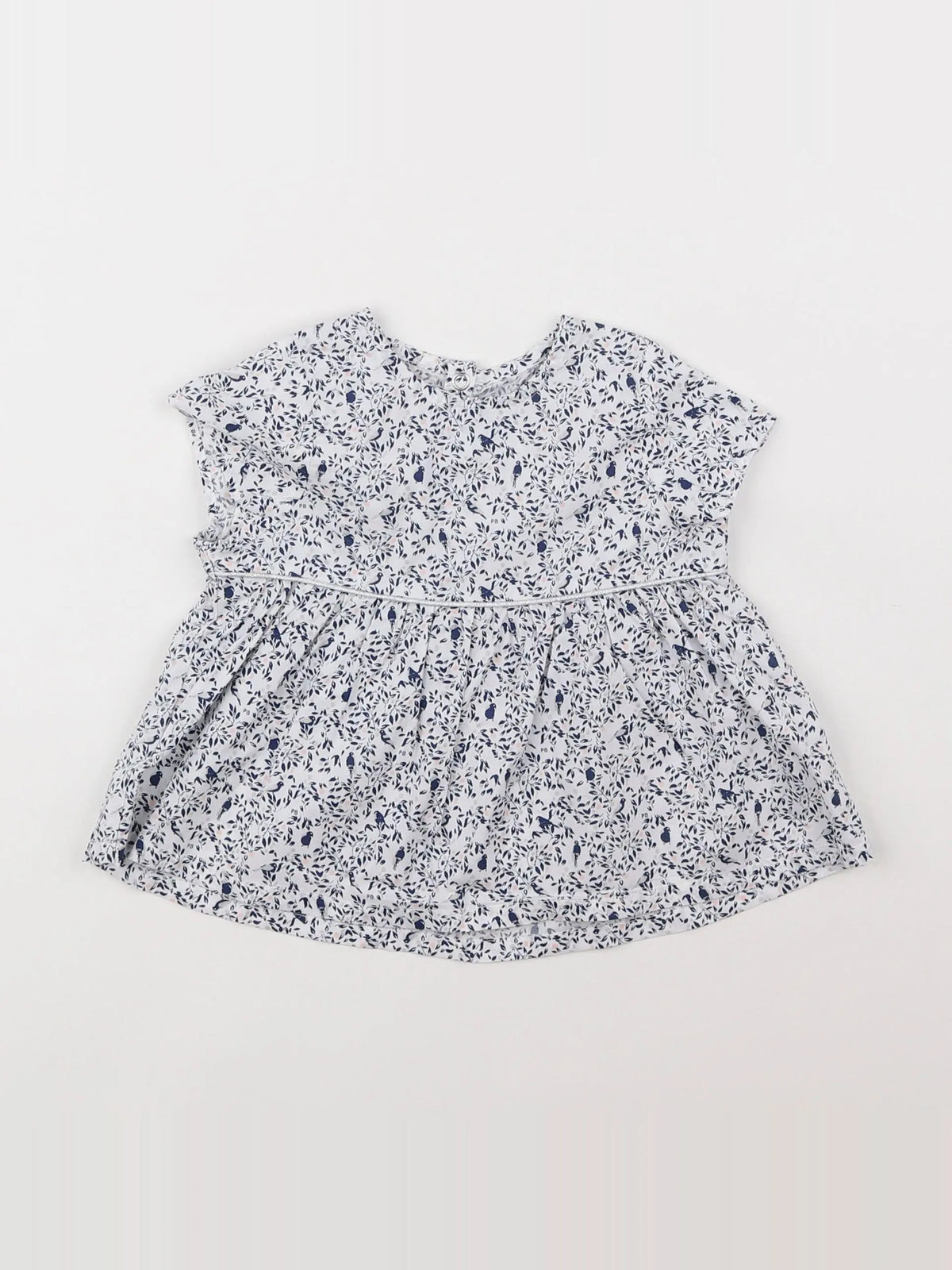 Petit Bateau - blouse multicolore, argent - 12 mois