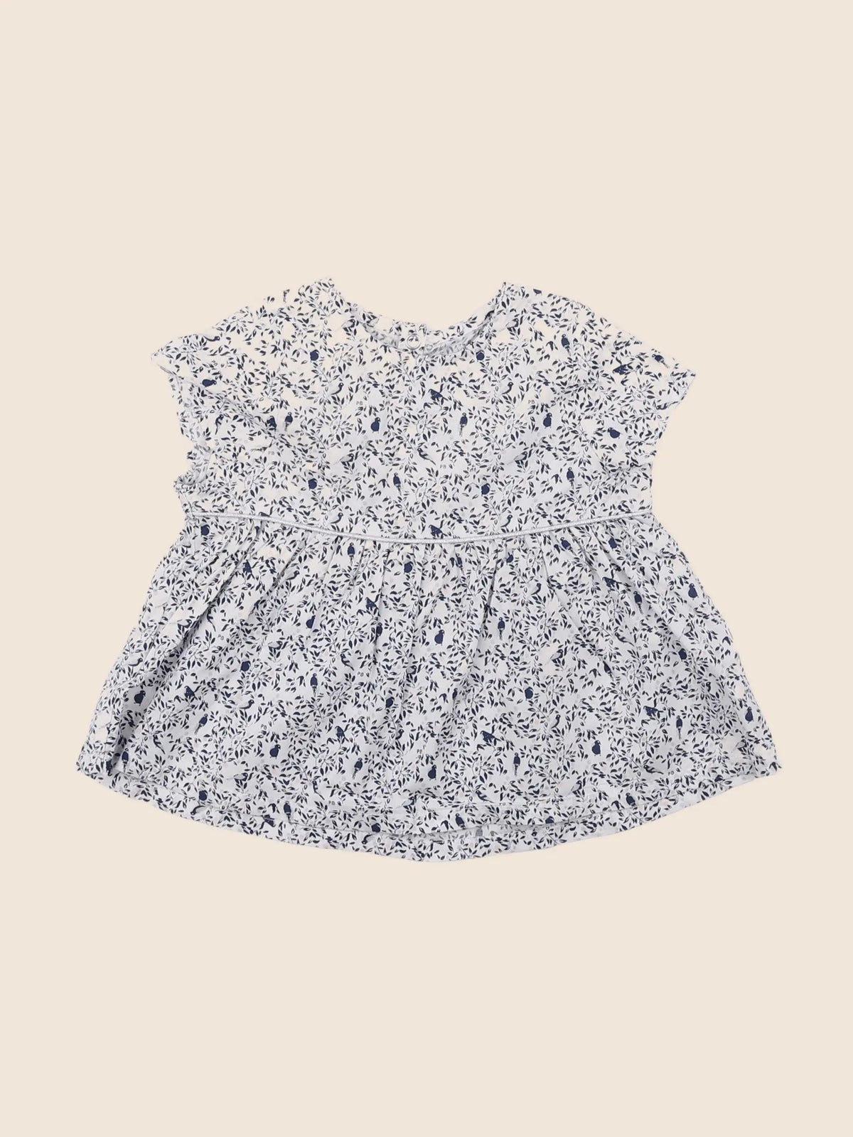 Petit Bateau - blouse multicolore, argent - 12 mois