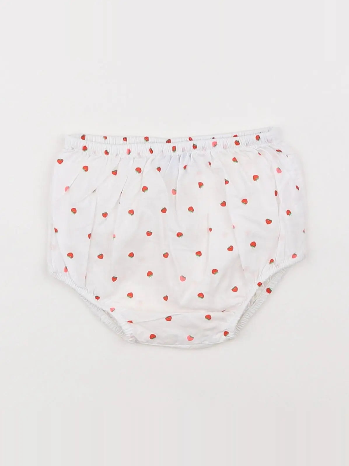 Jacadi - bloomer blanc, rouge - 6 mois