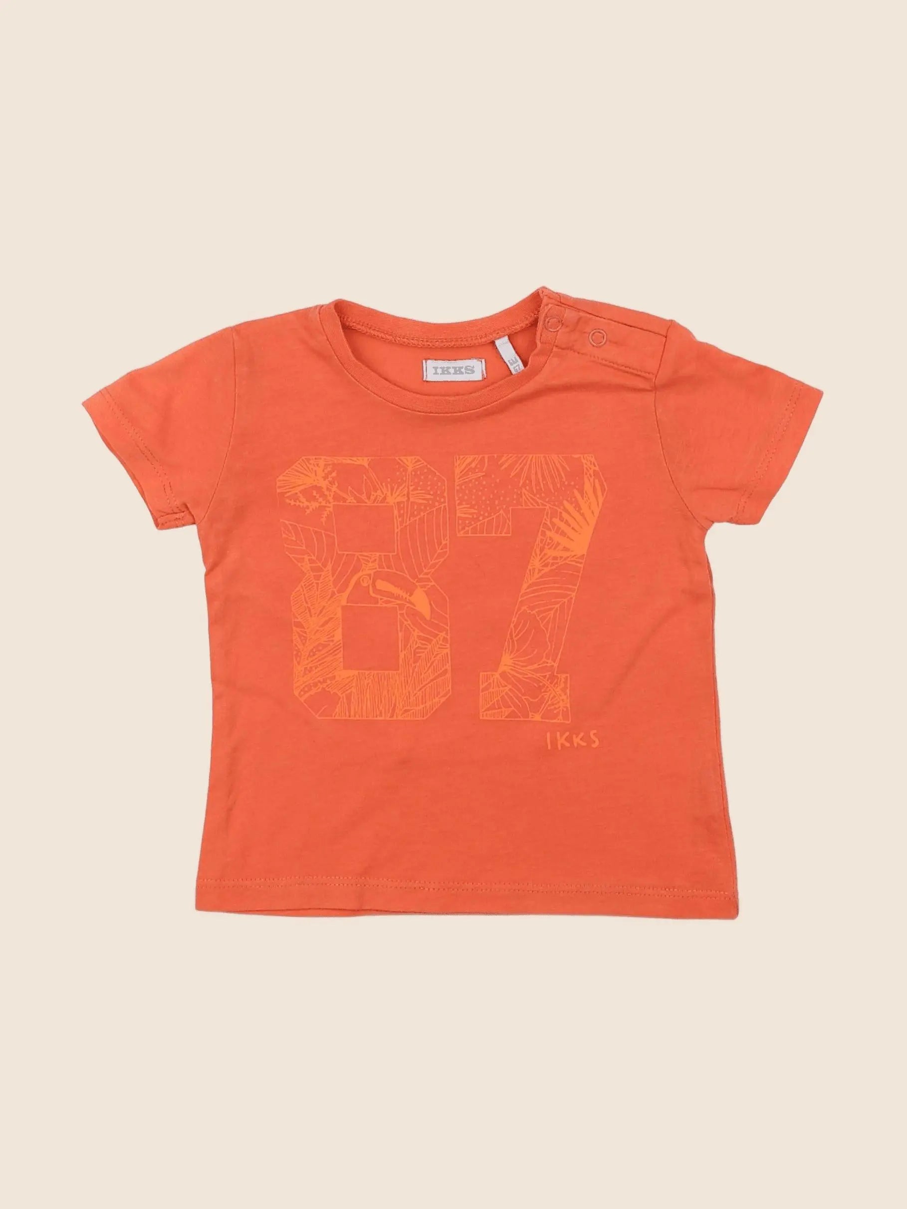 IKKS - tee-shirt orange - 6 mois