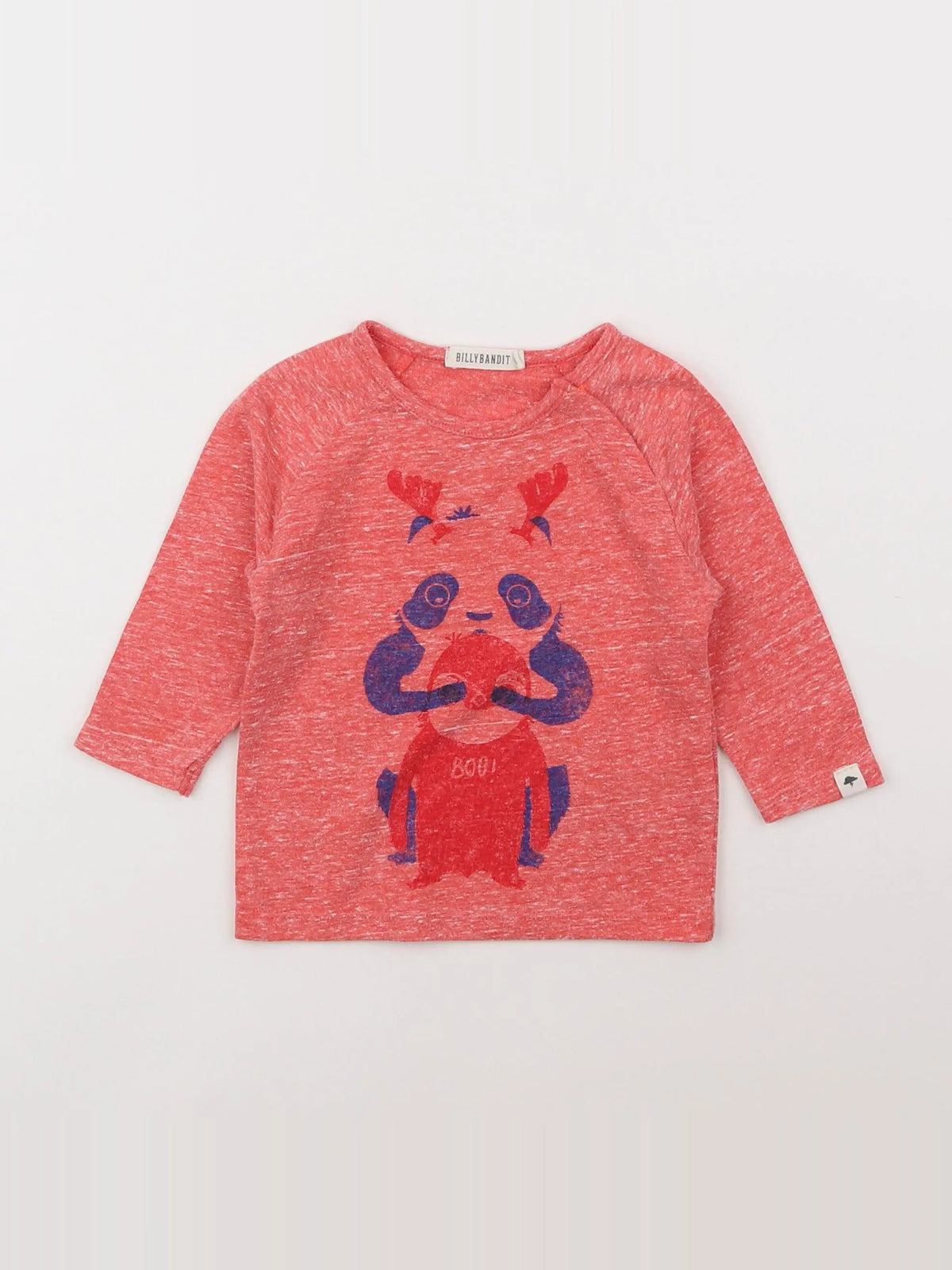 Billy Bandit - tee-shirt rouge - 6 mois