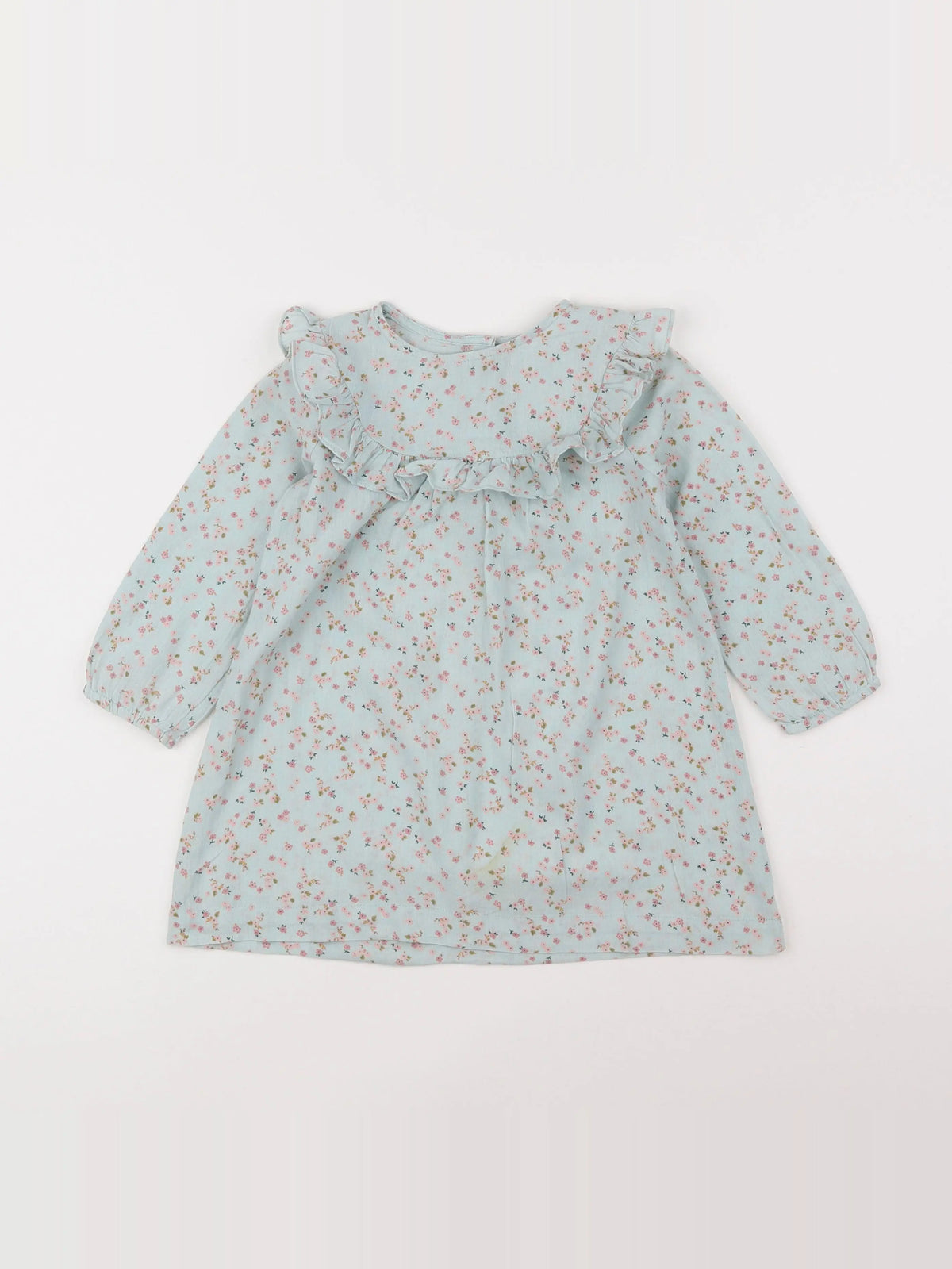 H&M - robe vert, rose - 18 mois à 2 ans