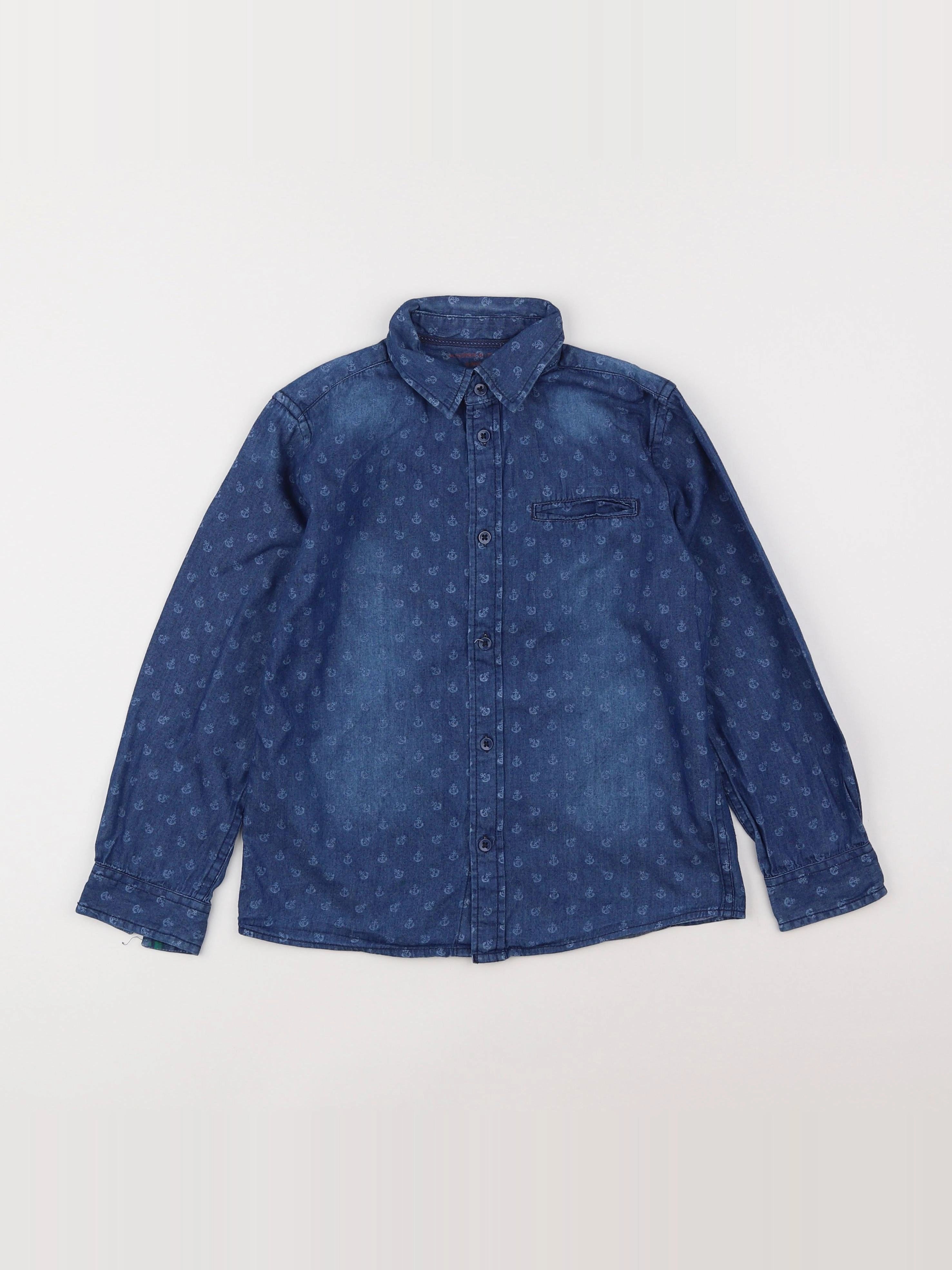 Monoprix - chemise bleu - 6 ans