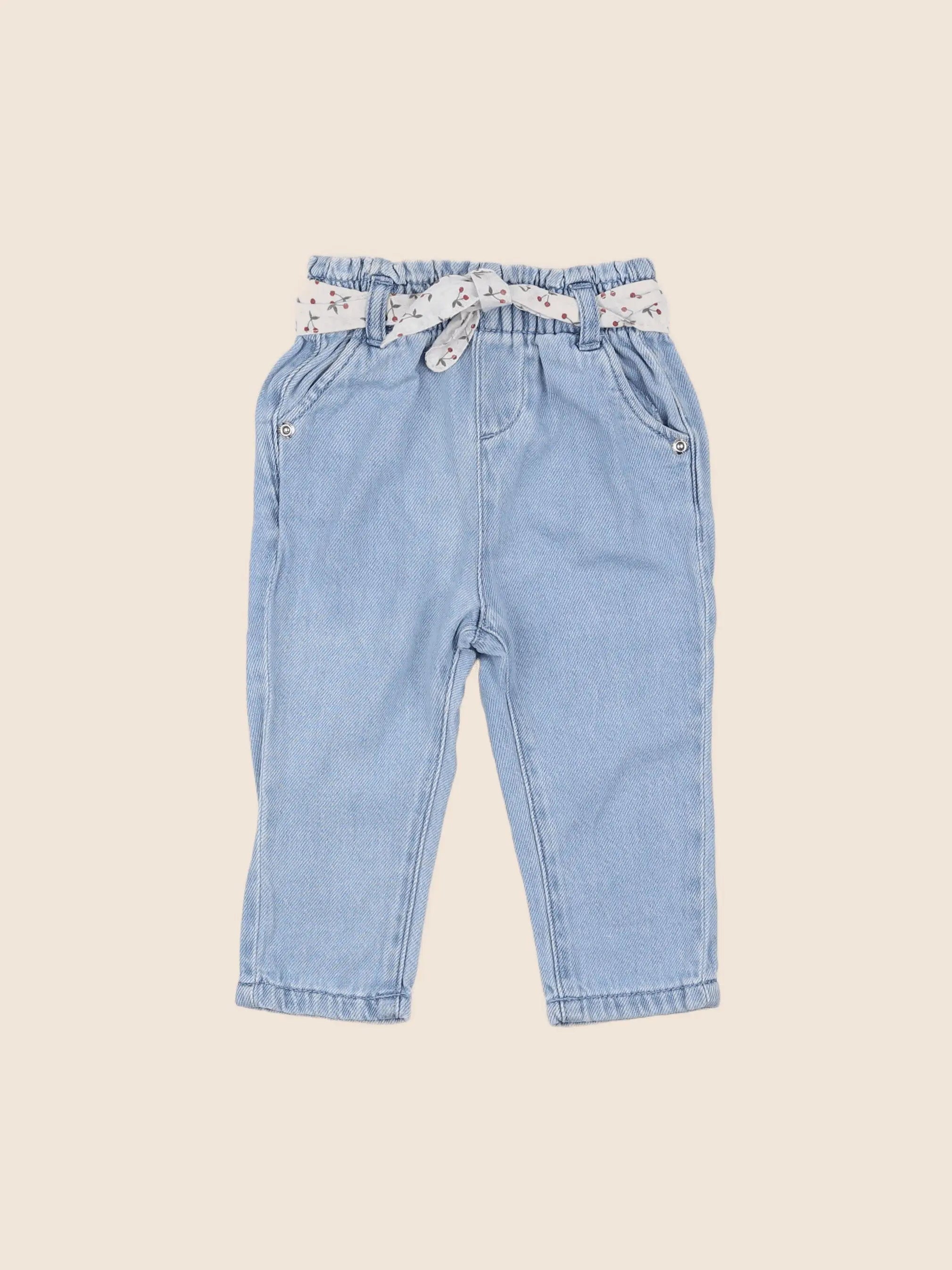 Vertbaudet - jean bleu - 6 mois