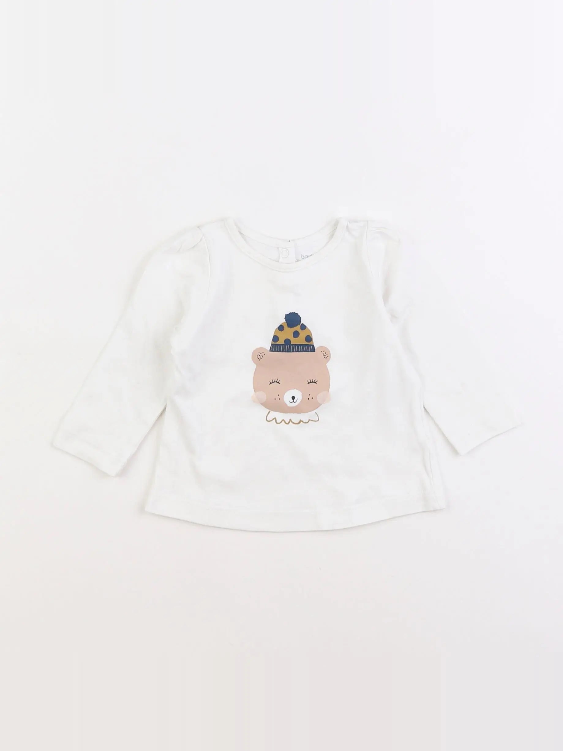 Boutchou - tee-shirt blanc - 6 mois