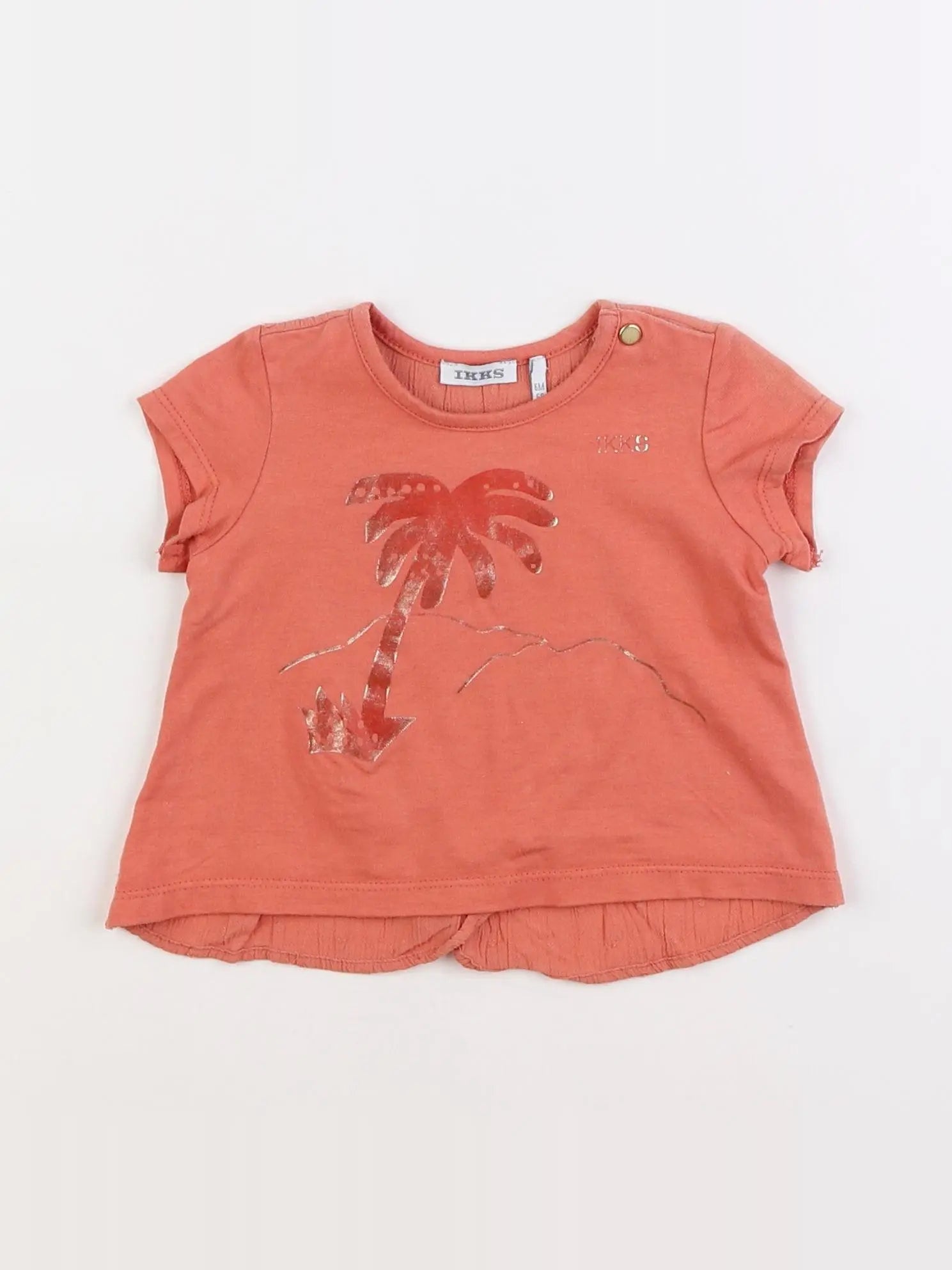 IKKS - tee-shirt orange - 6 mois