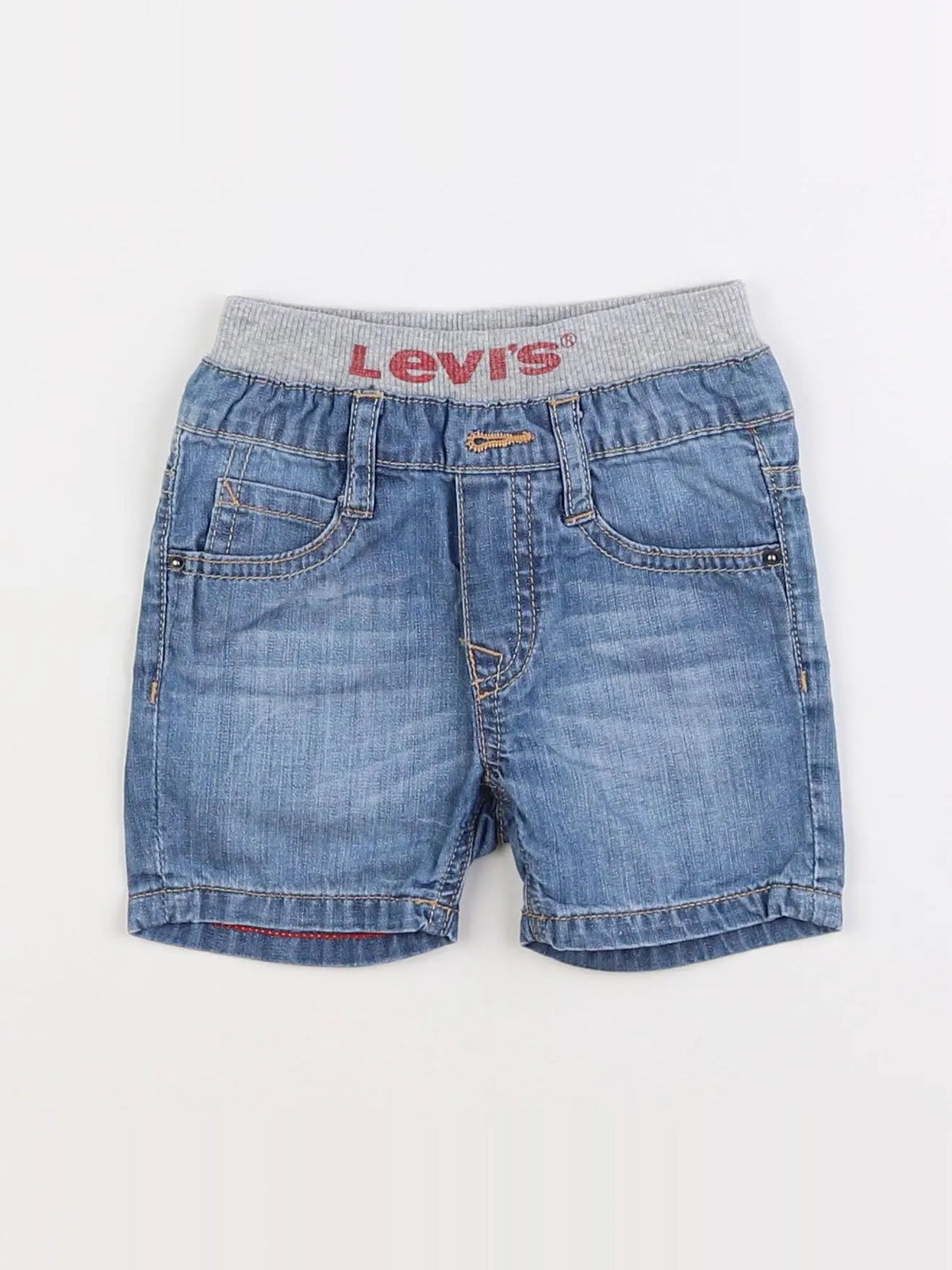 Levi's - short bleu - 12 mois