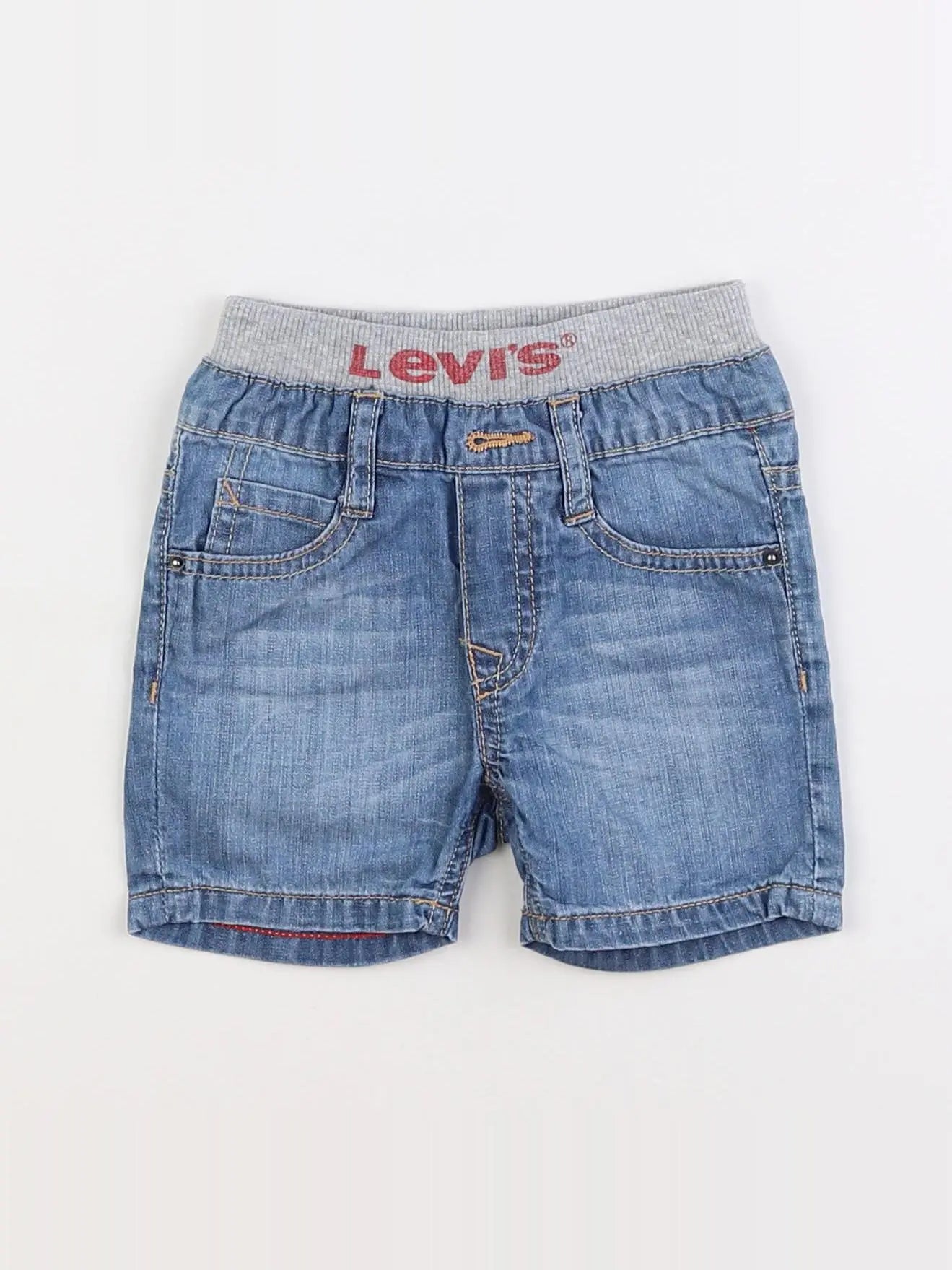 Levi's - short bleu - 12 mois
