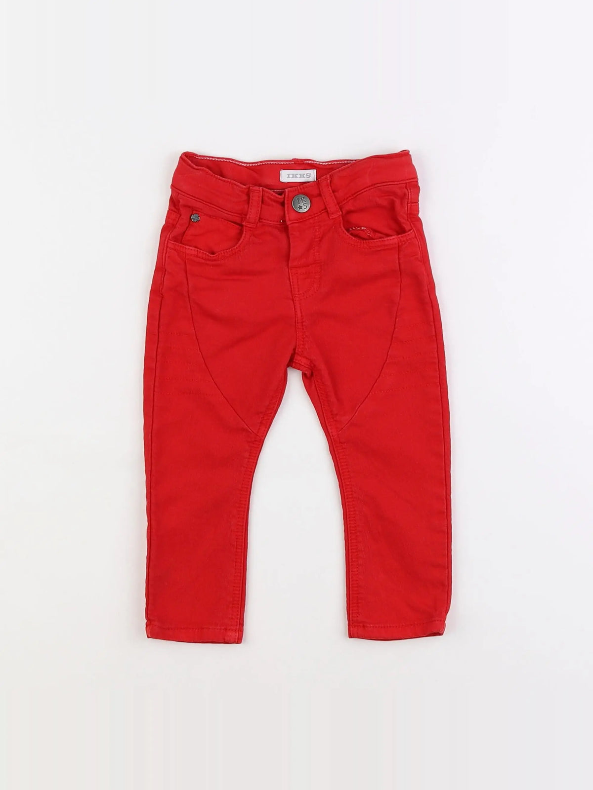 IKKS - jean rouge - 12 mois