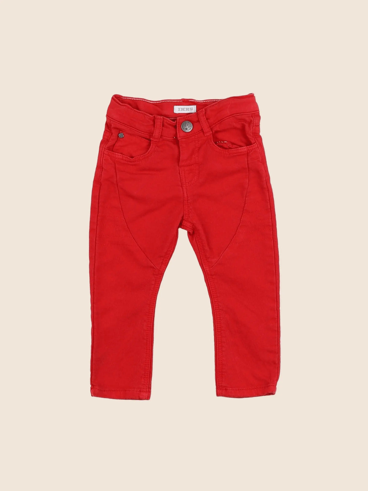 IKKS - jean rouge - 12 mois