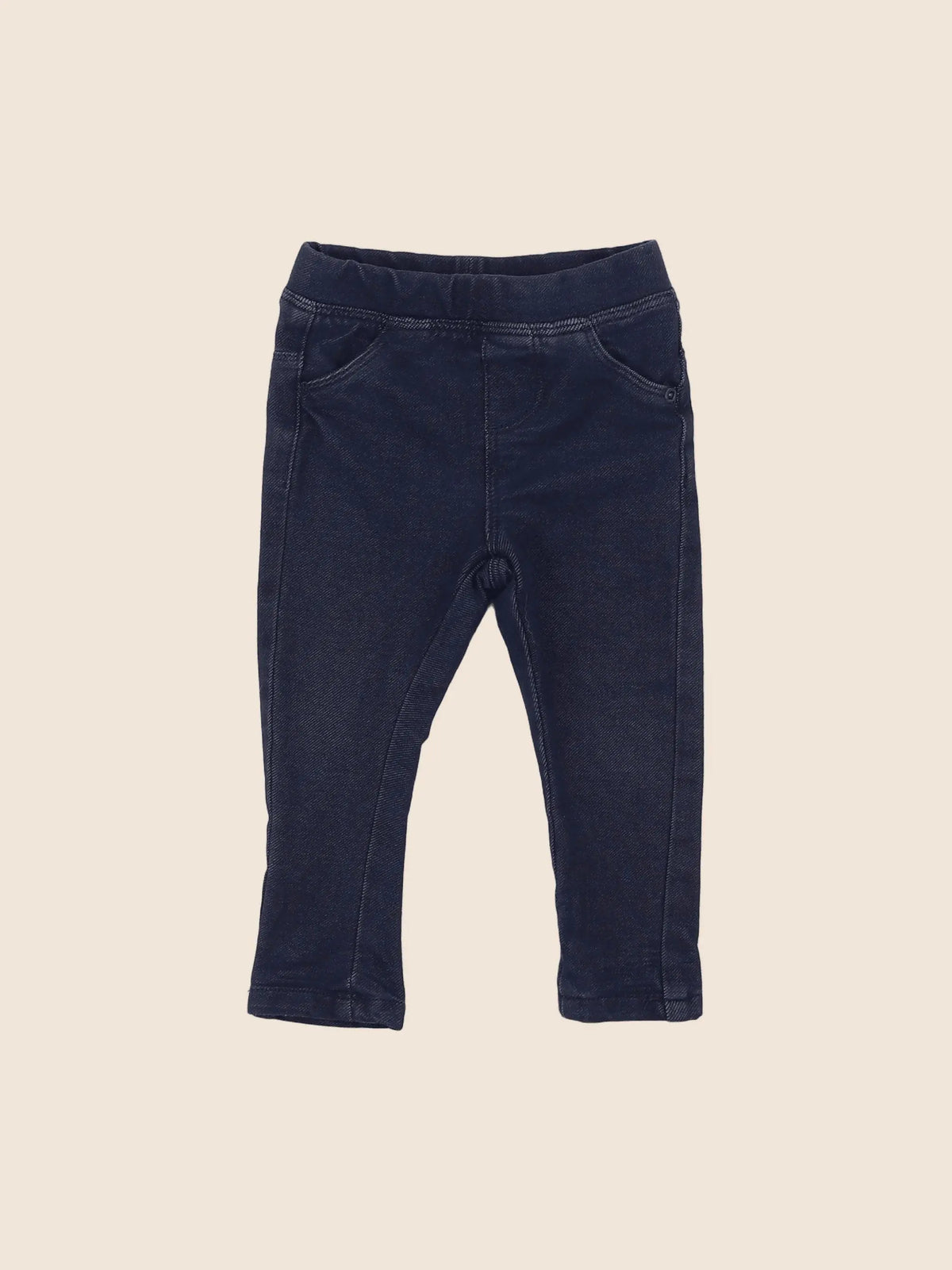 Vertbaudet - jegging bleu - 12 mois