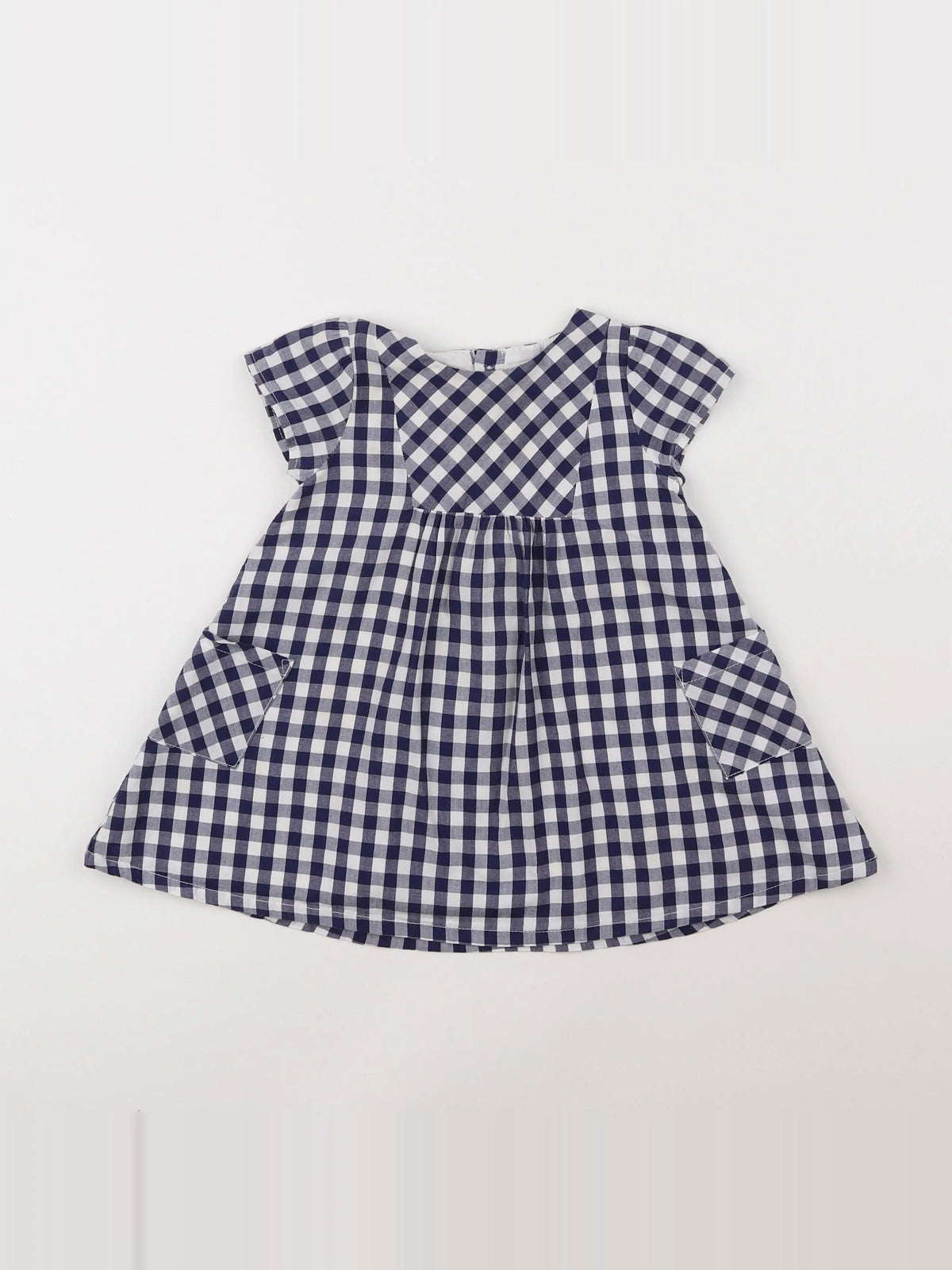Boutchou - robe blanc, bleu - 12 mois