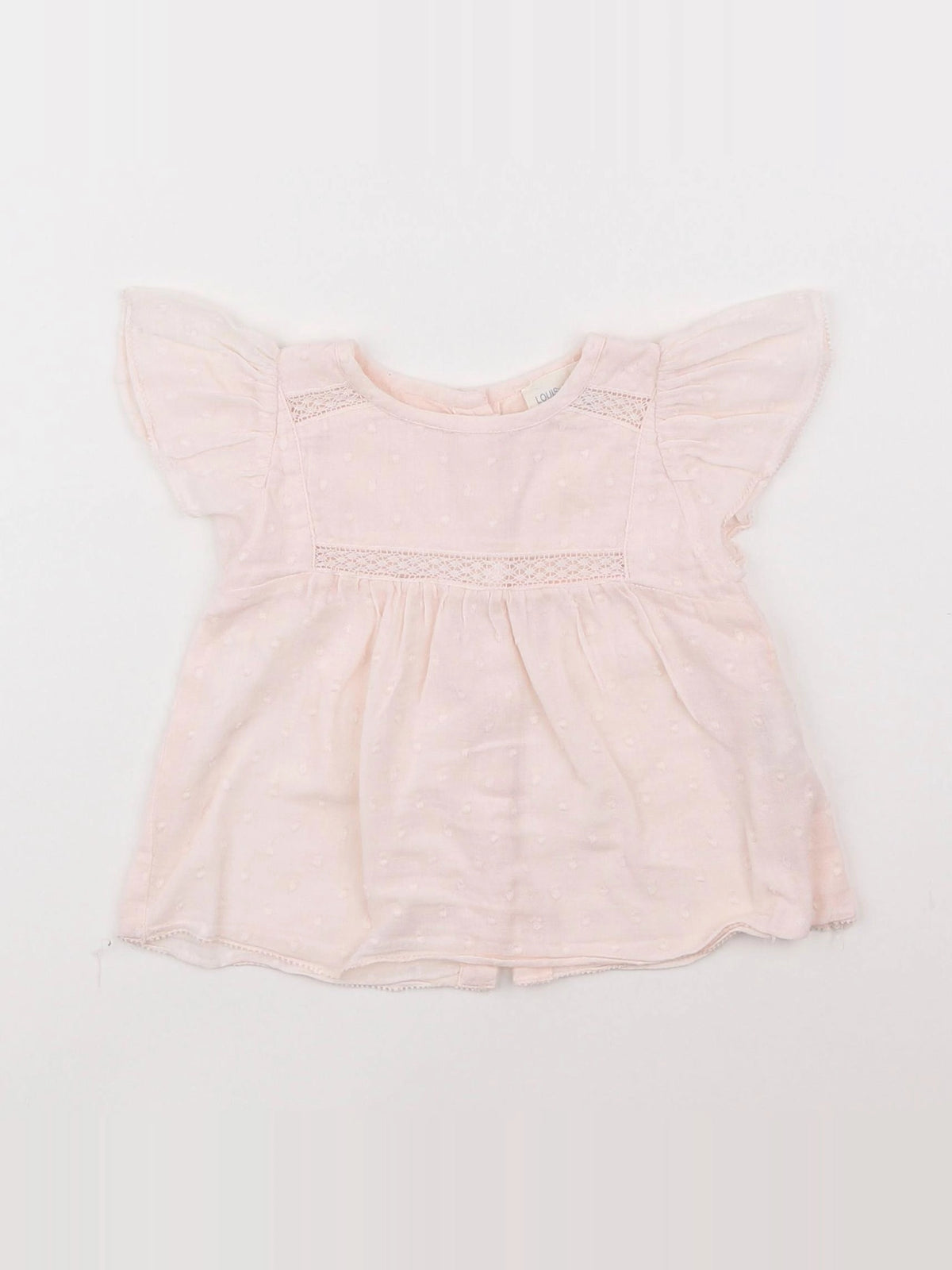 Louis Louise - blouse rose - 6 mois