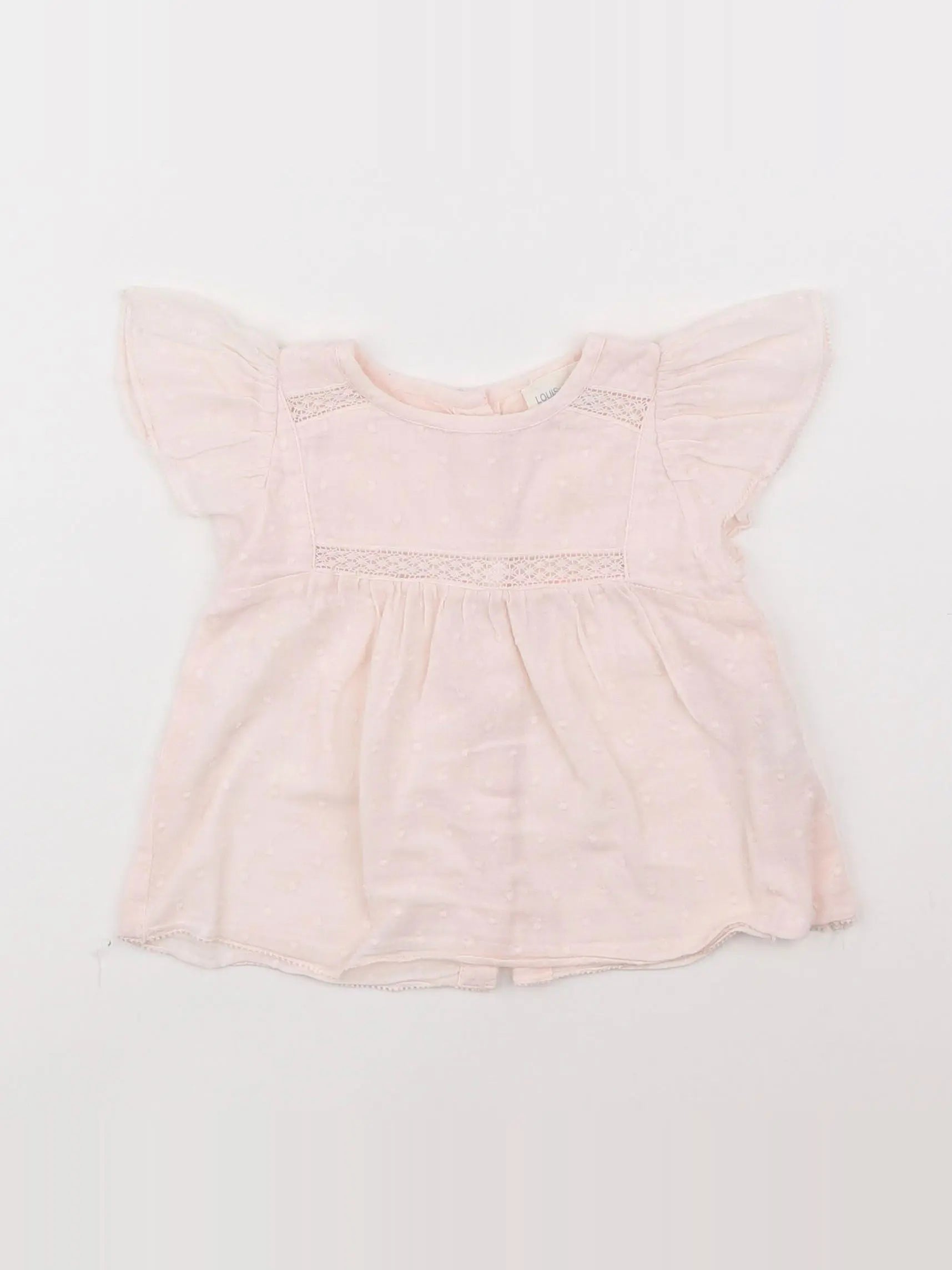 Louis Louise - blouse rose - 6 mois