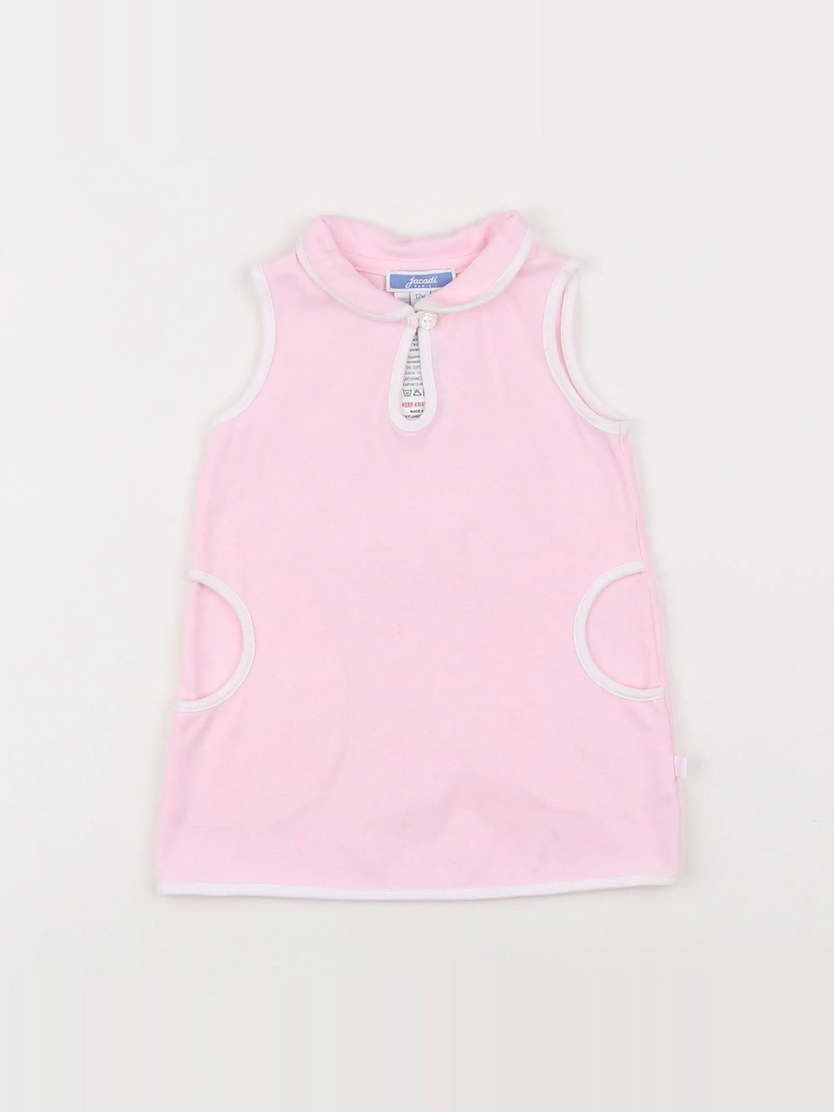 Jacadi - robe rose - 12 mois