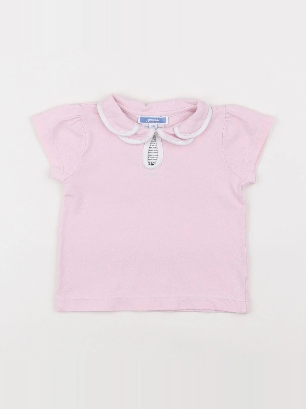 Jacadi - polo rose - 12 mois