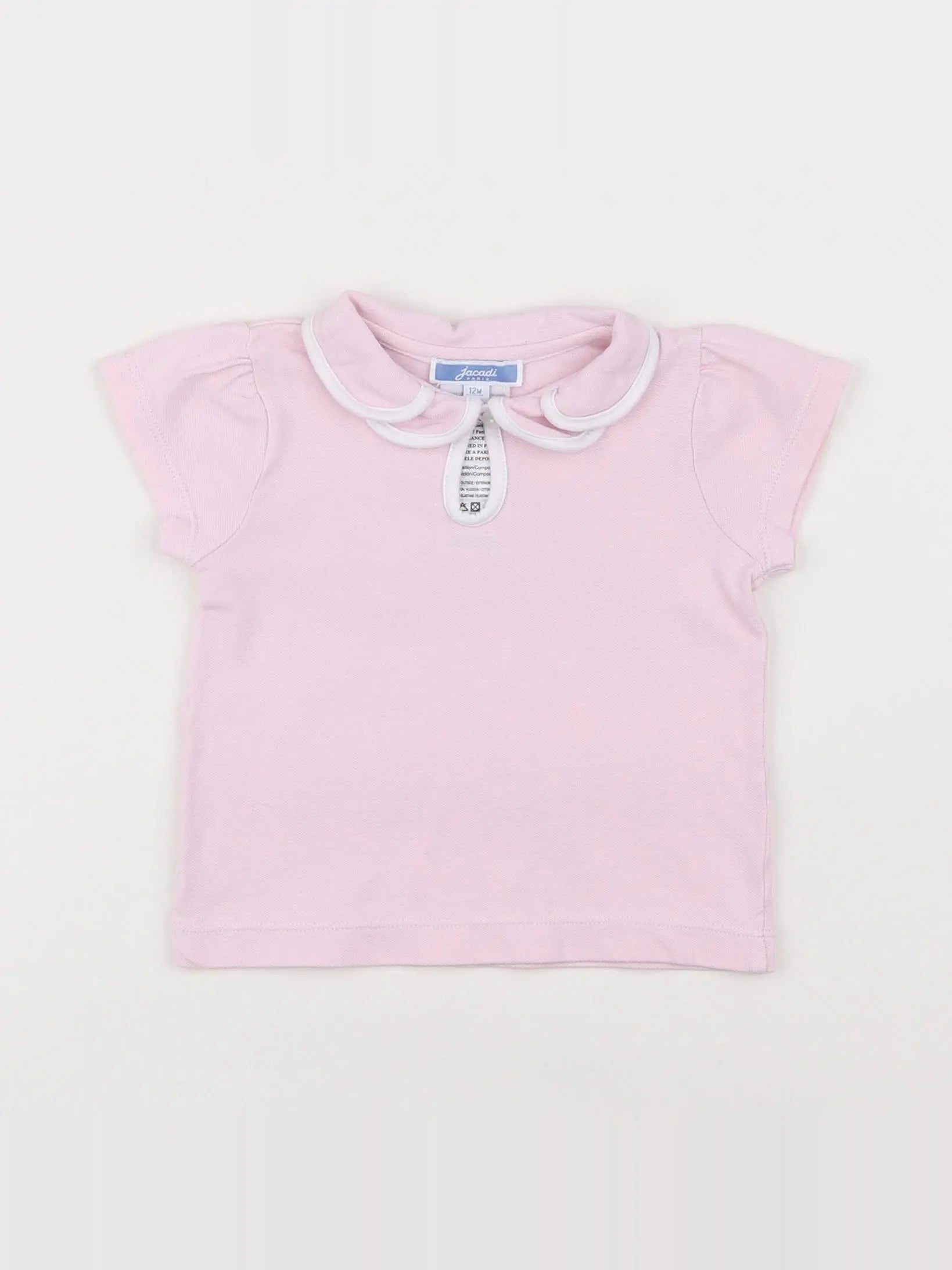 Jacadi - polo rose - 12 mois