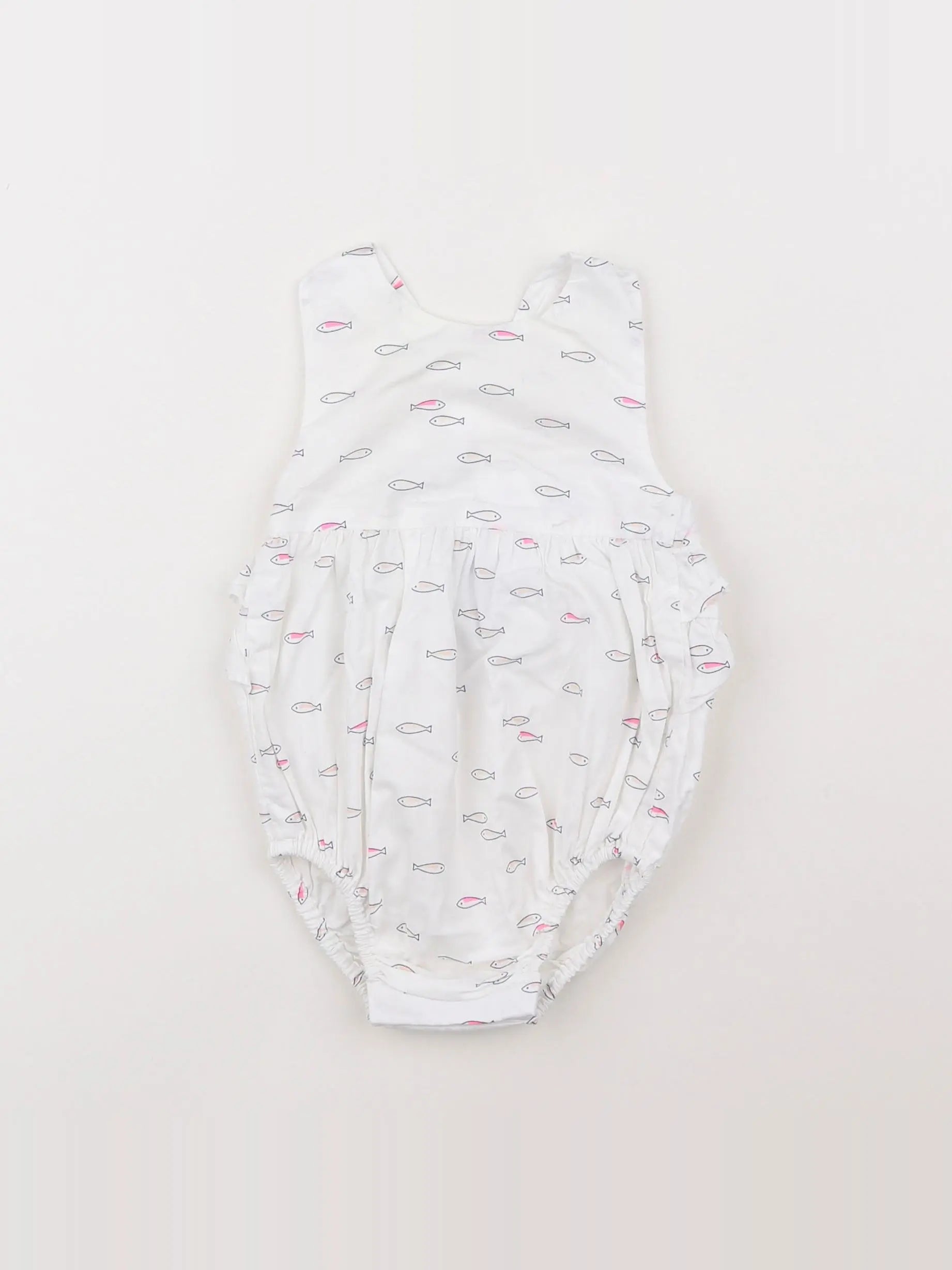 Jacadi - combinaison blanc - 6 mois