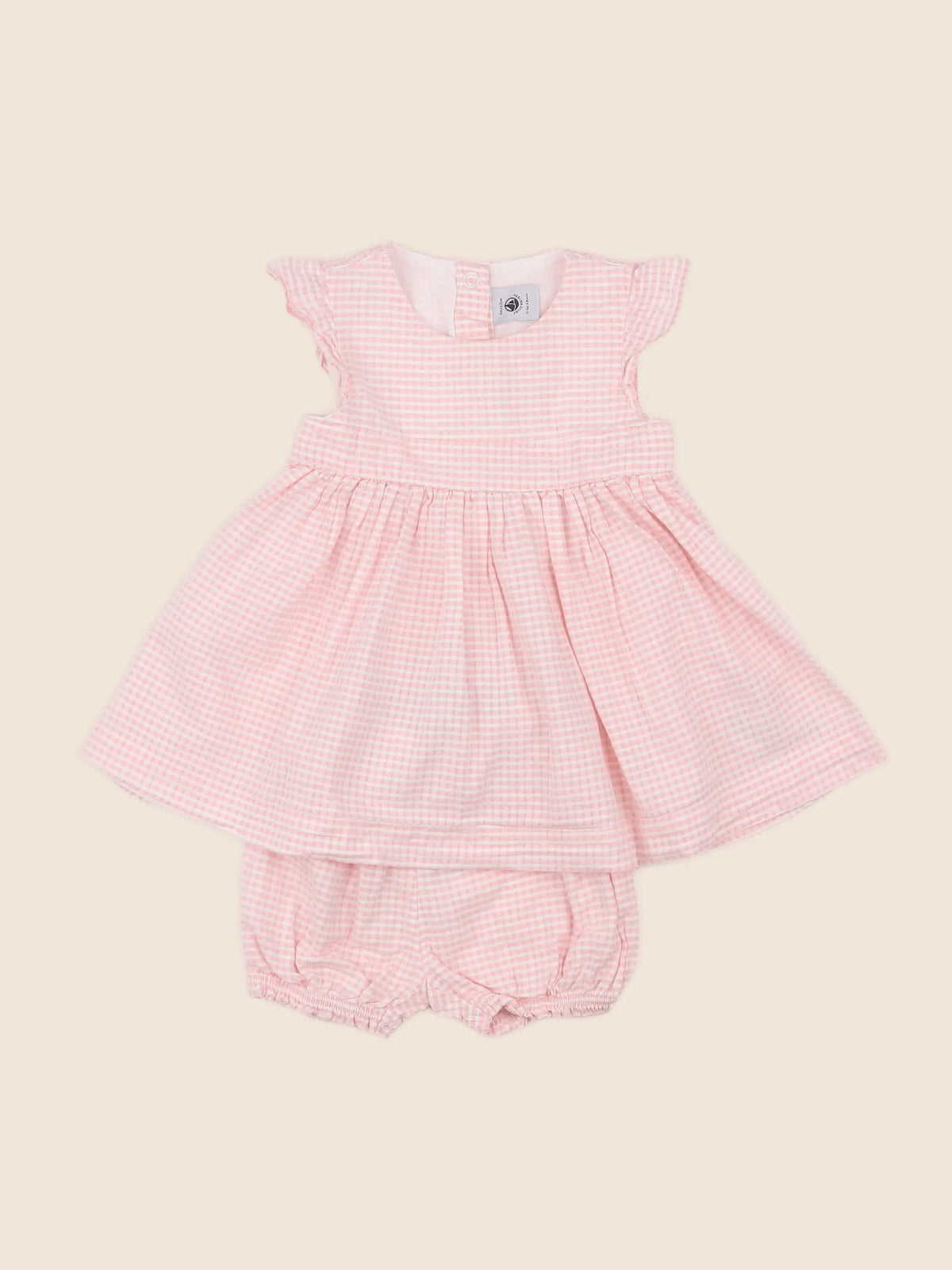 Petit Bateau - robe rose - 6 mois