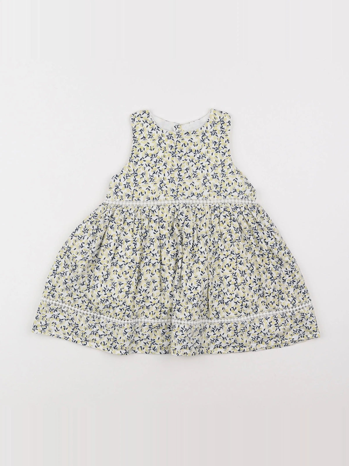 Boutchou - robe bleu, jaune - 12 mois