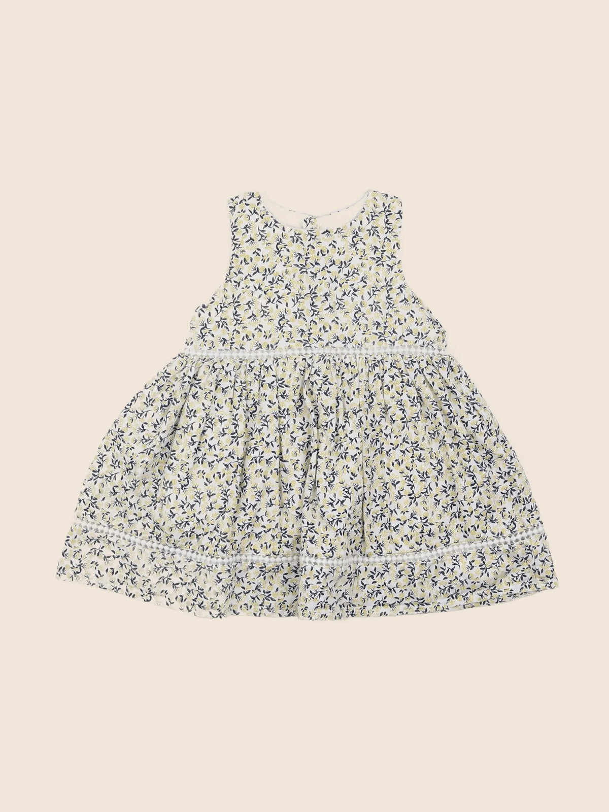 Boutchou - robe bleu, jaune - 12 mois