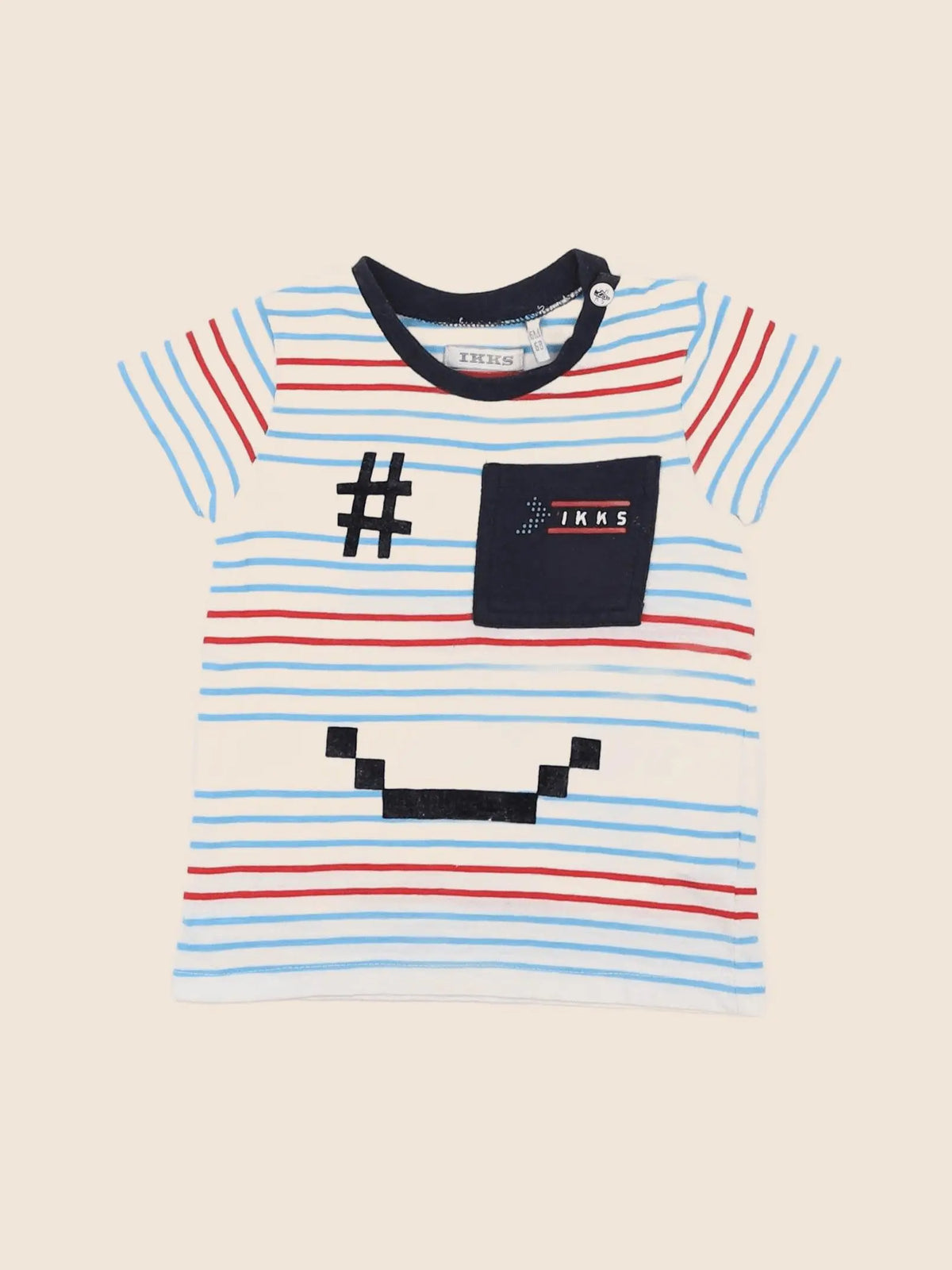 IKKS - tee-shirt multicolore - 6 mois