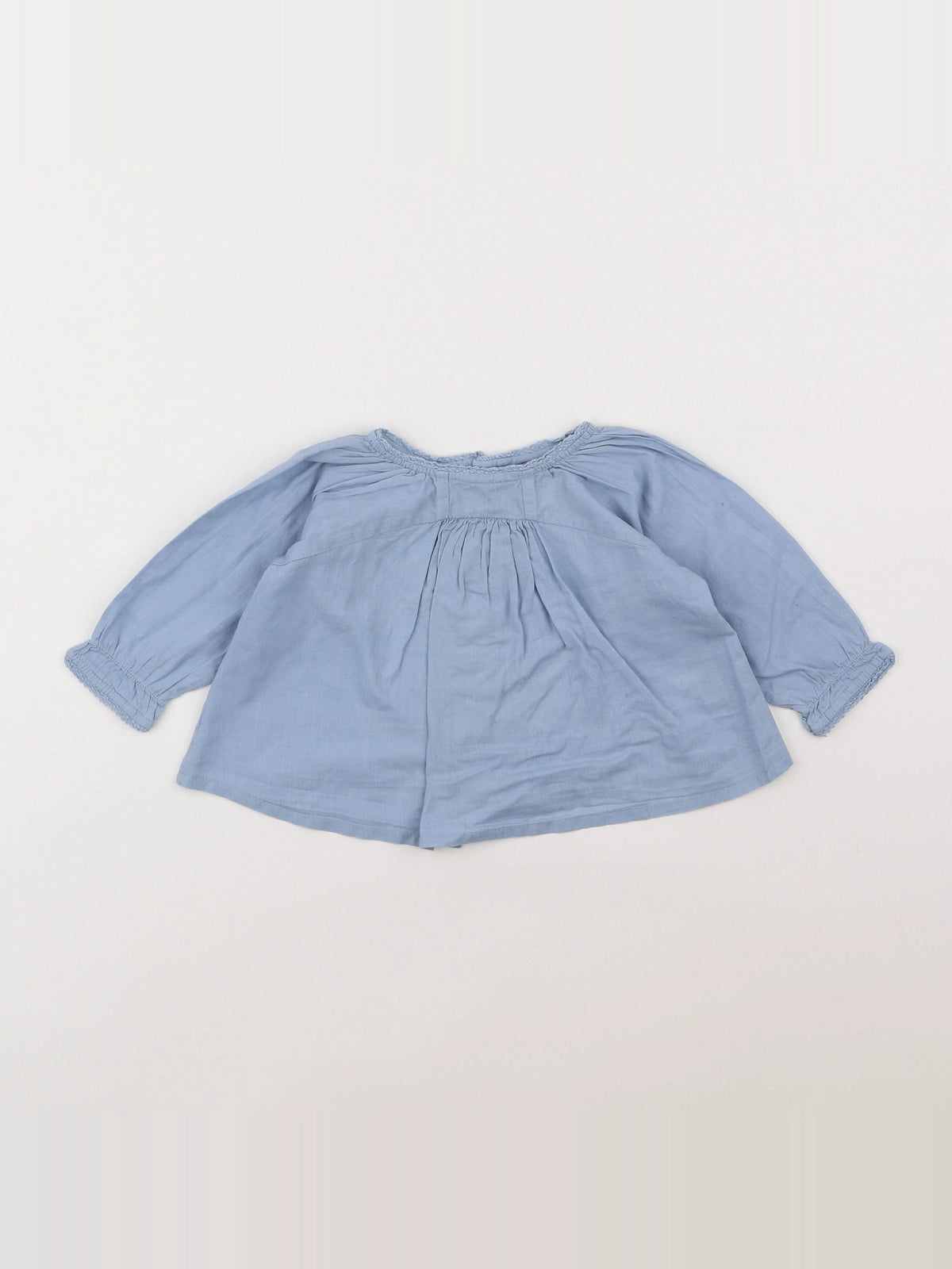 Bonton - blouse bleu - 6 mois