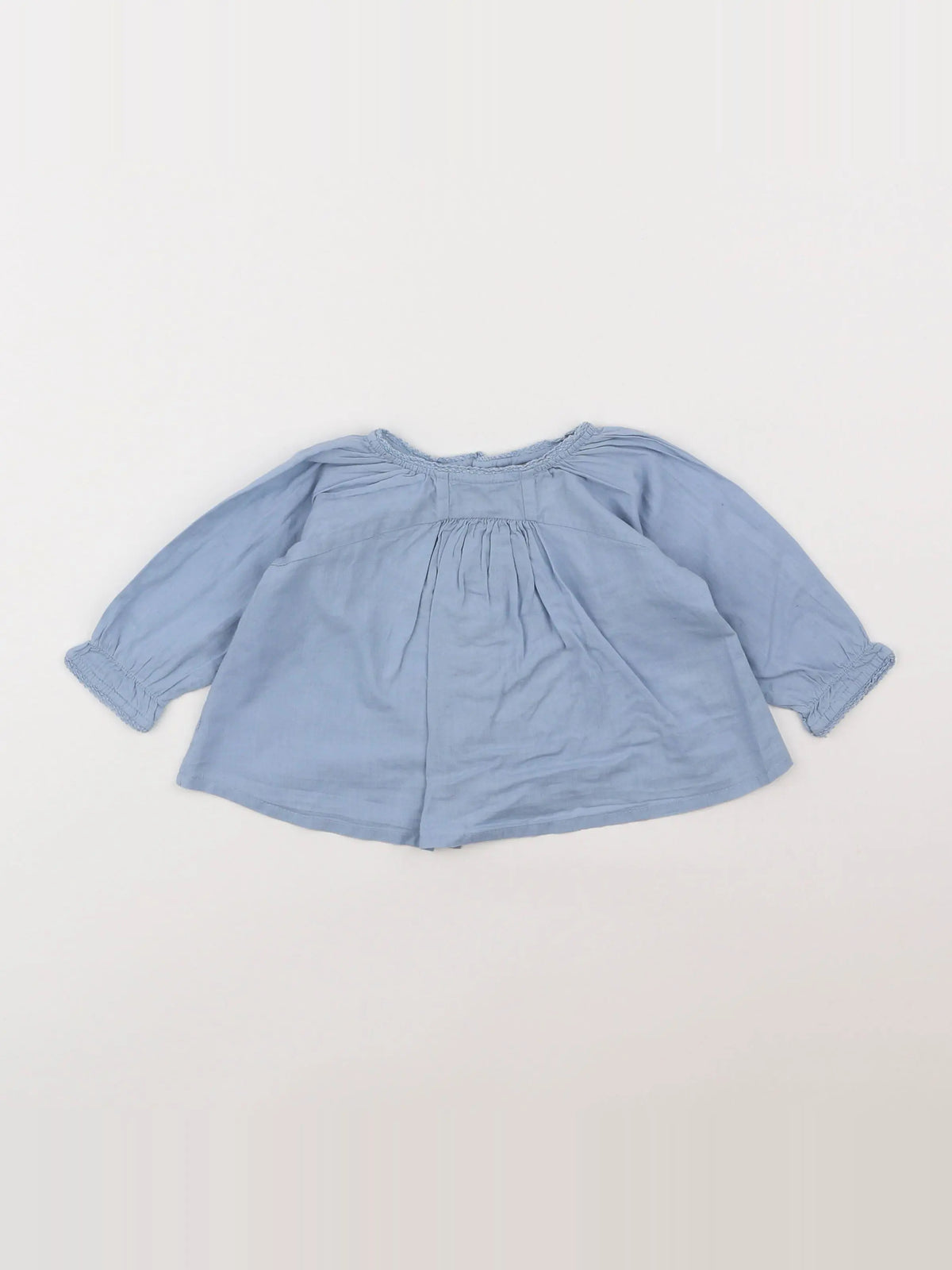 Bonton - blouse bleu - 6 mois