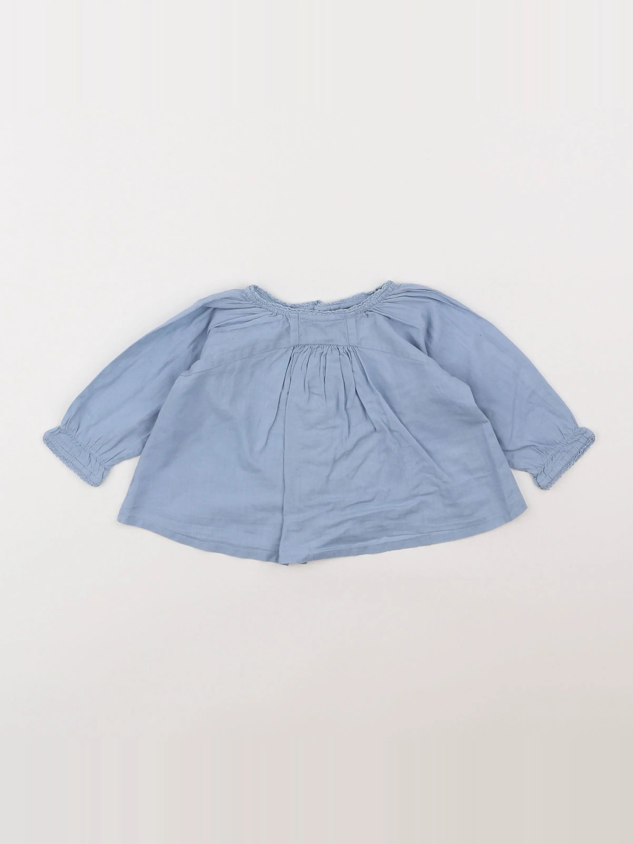 Bonton - blouse bleu - 6 mois
