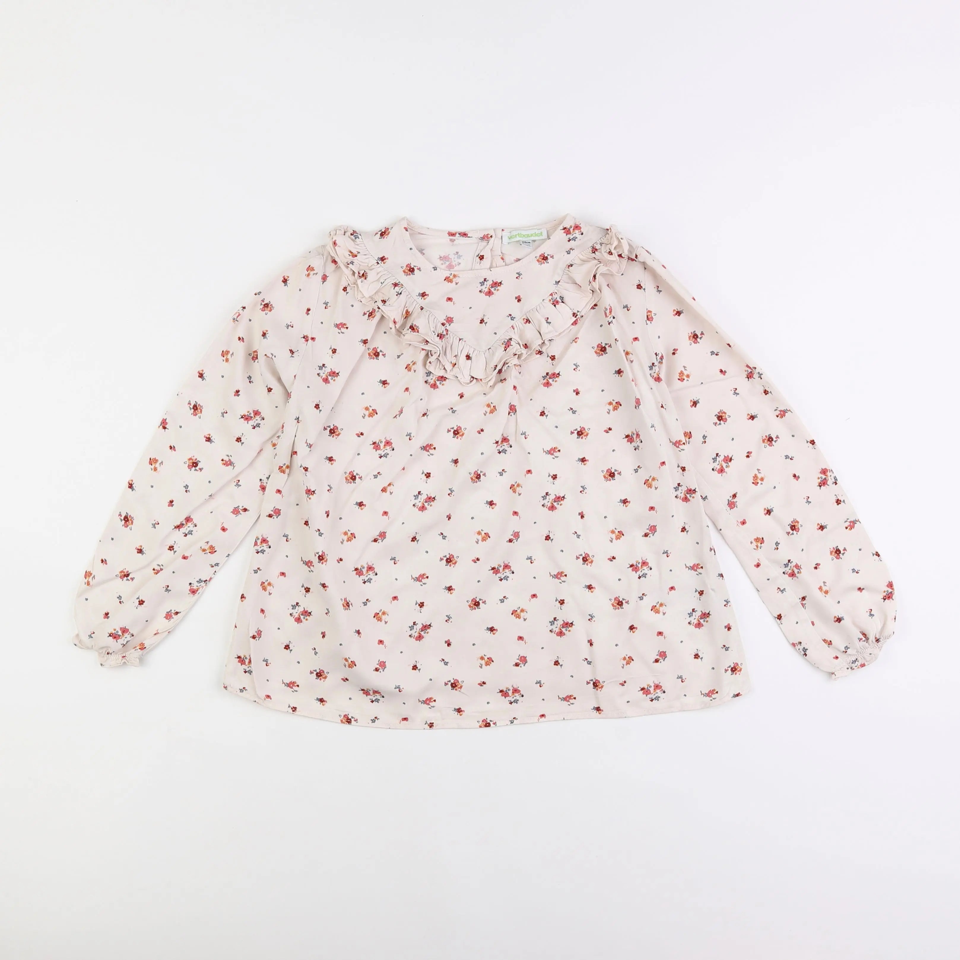 Vertbaudet - blouse beige - 8 ans