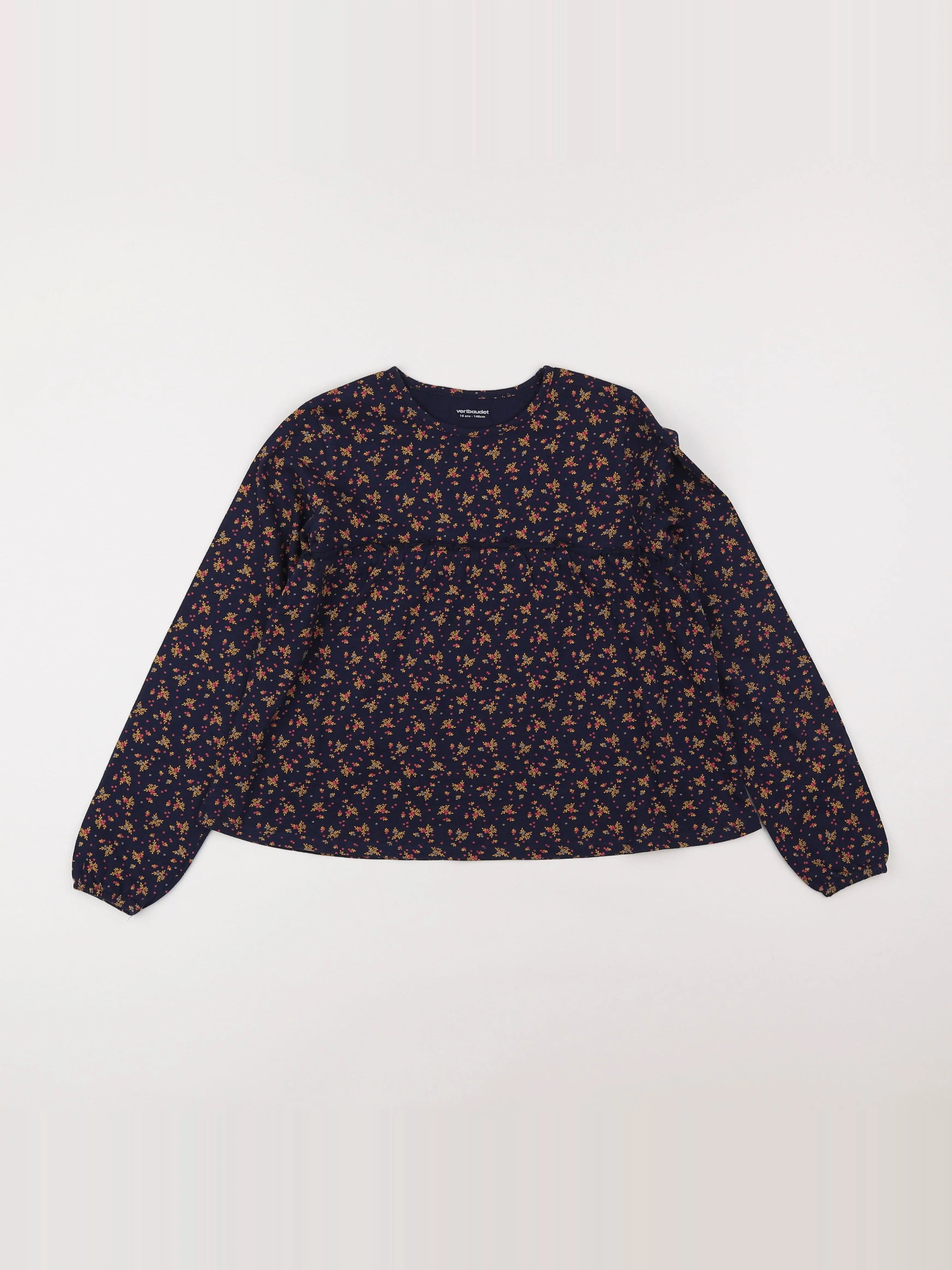 Vertbaudet - tee-shirt bleu - 10 ans