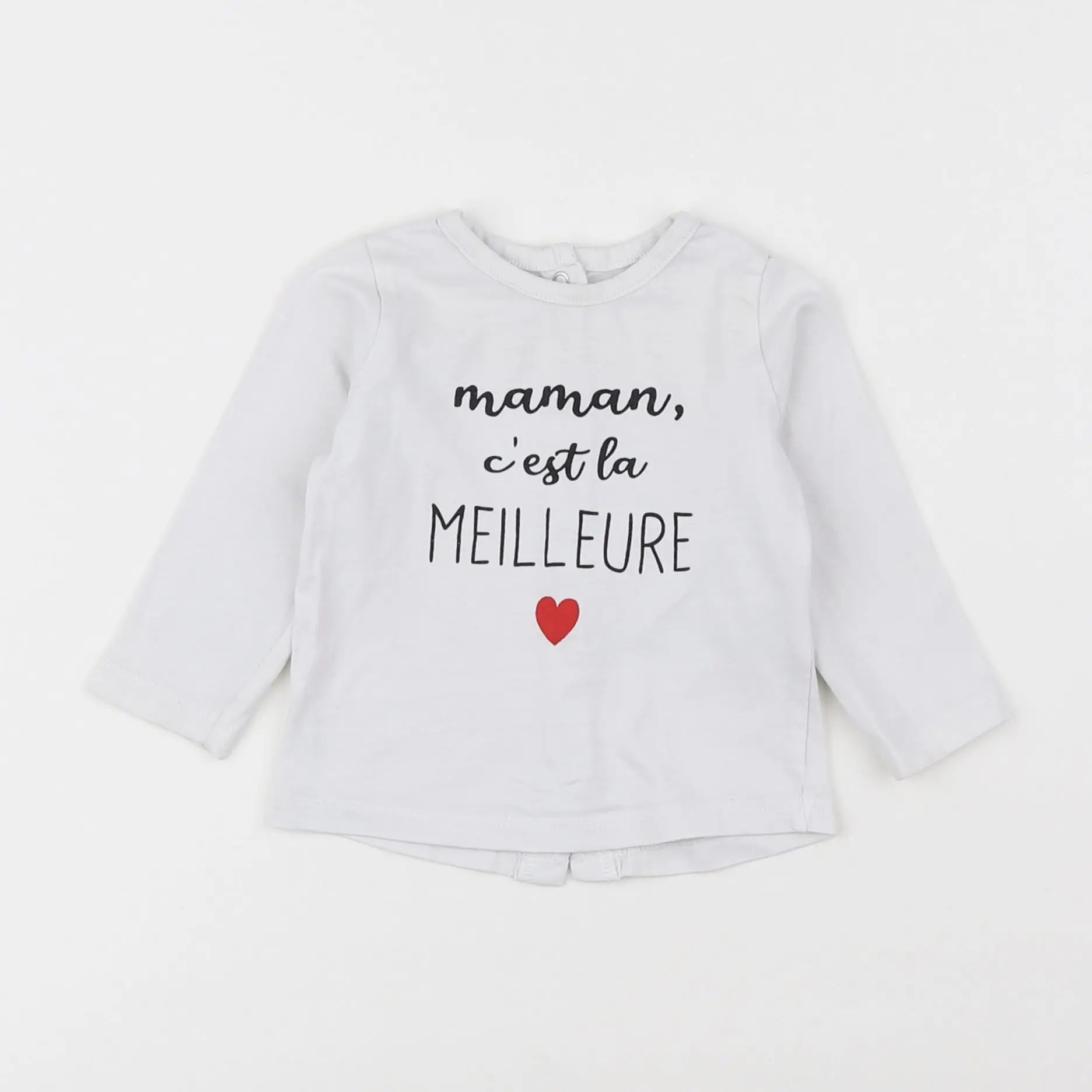 Vertbaudet - tee-shirt blanc - 6 mois