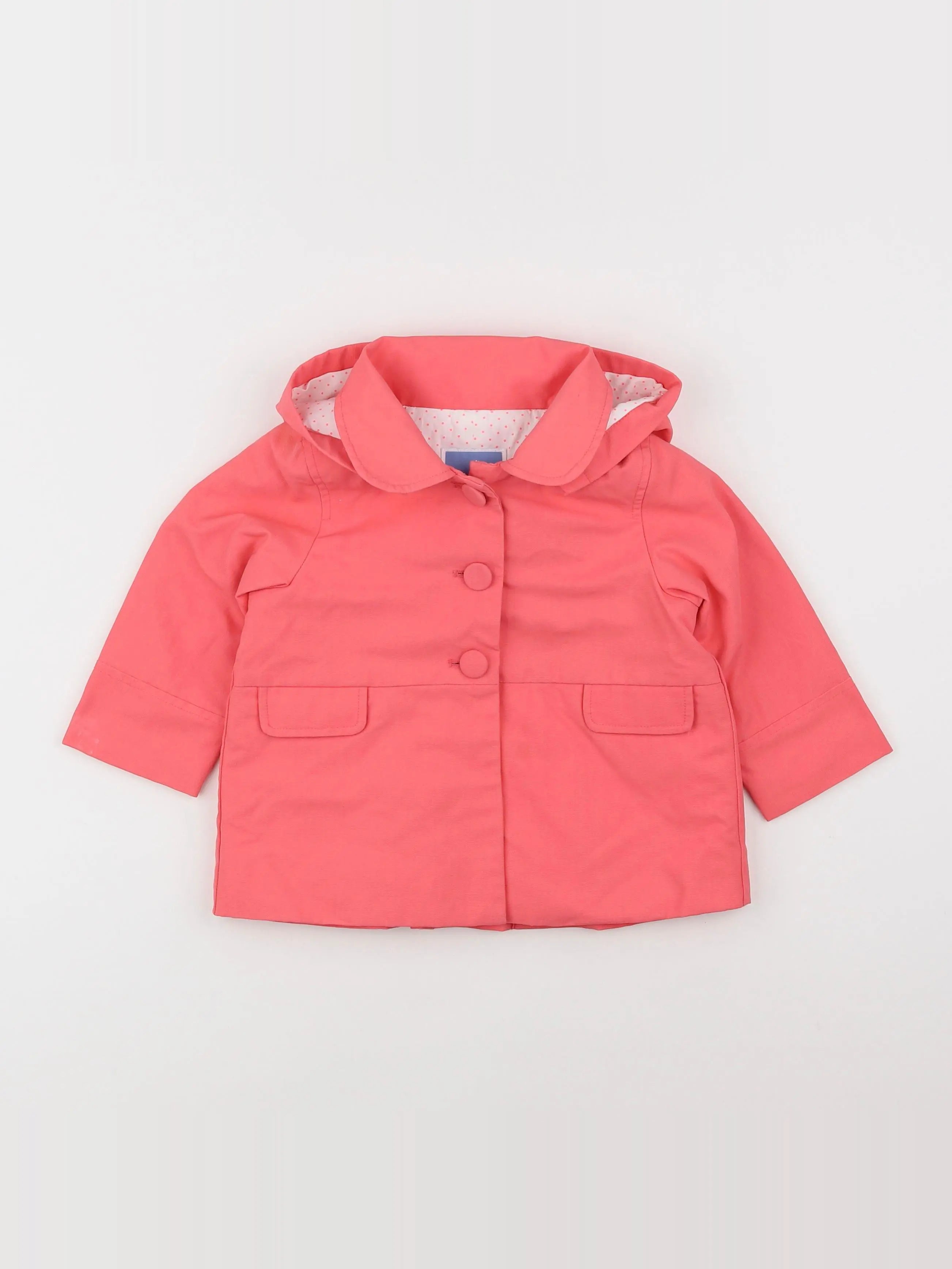 Jacadi - veste doublé rose - 18 mois