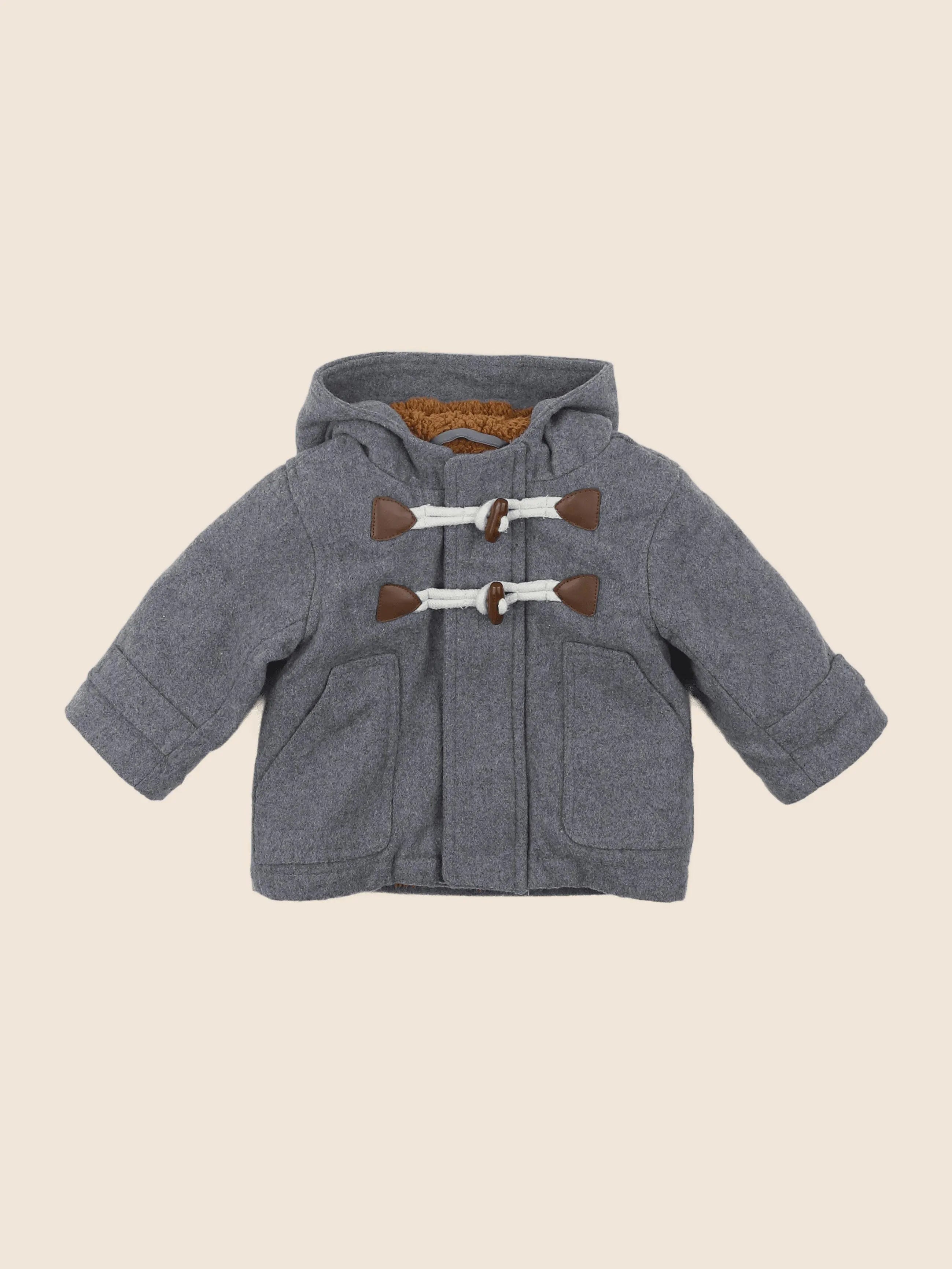 Vertbaudet - manteau gris - 6 mois