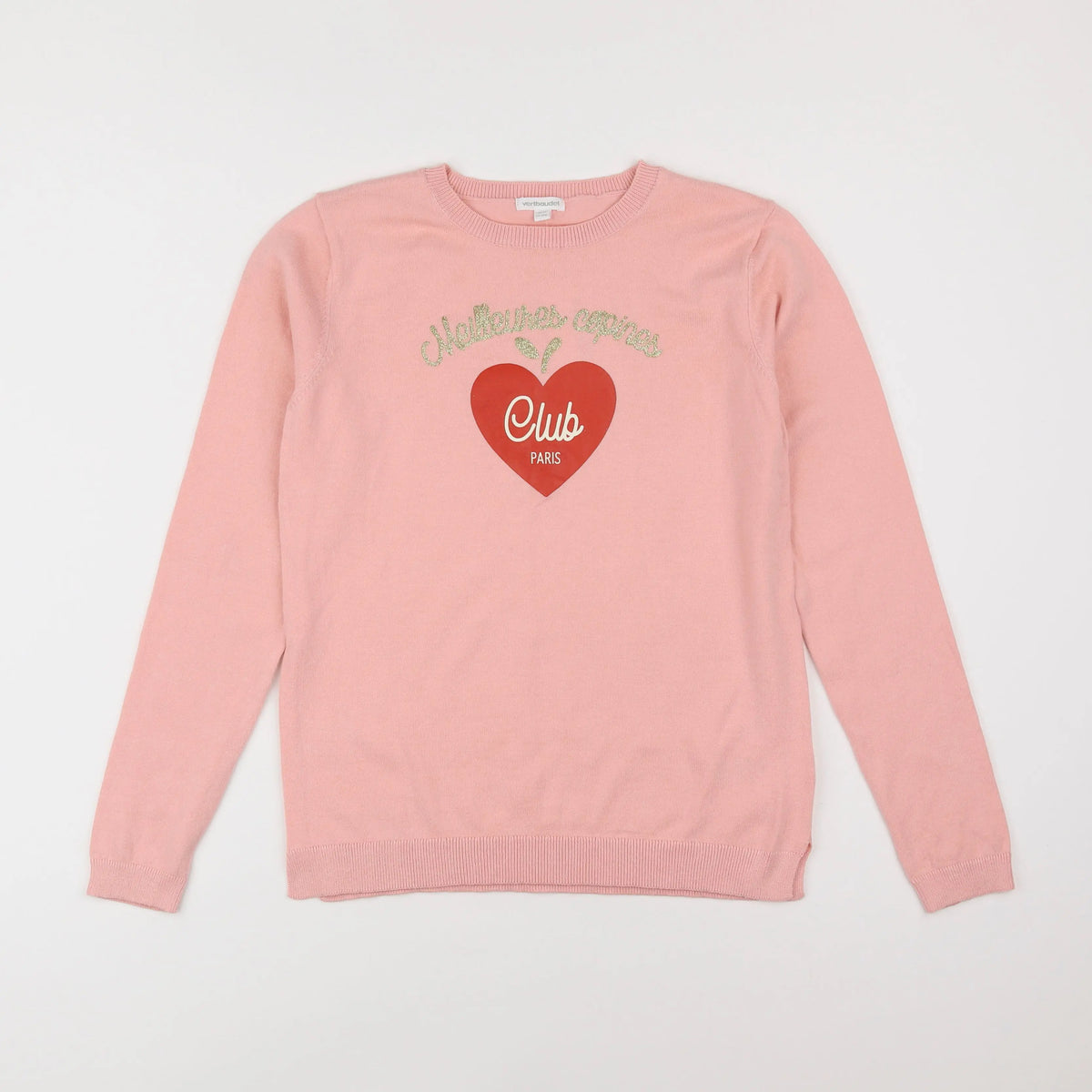 Vertbaudet - pull rose - 12 ans