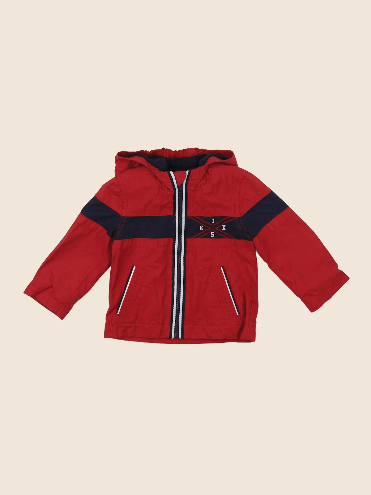 IKKS - veste imprimé au dos rouge - 12 mois