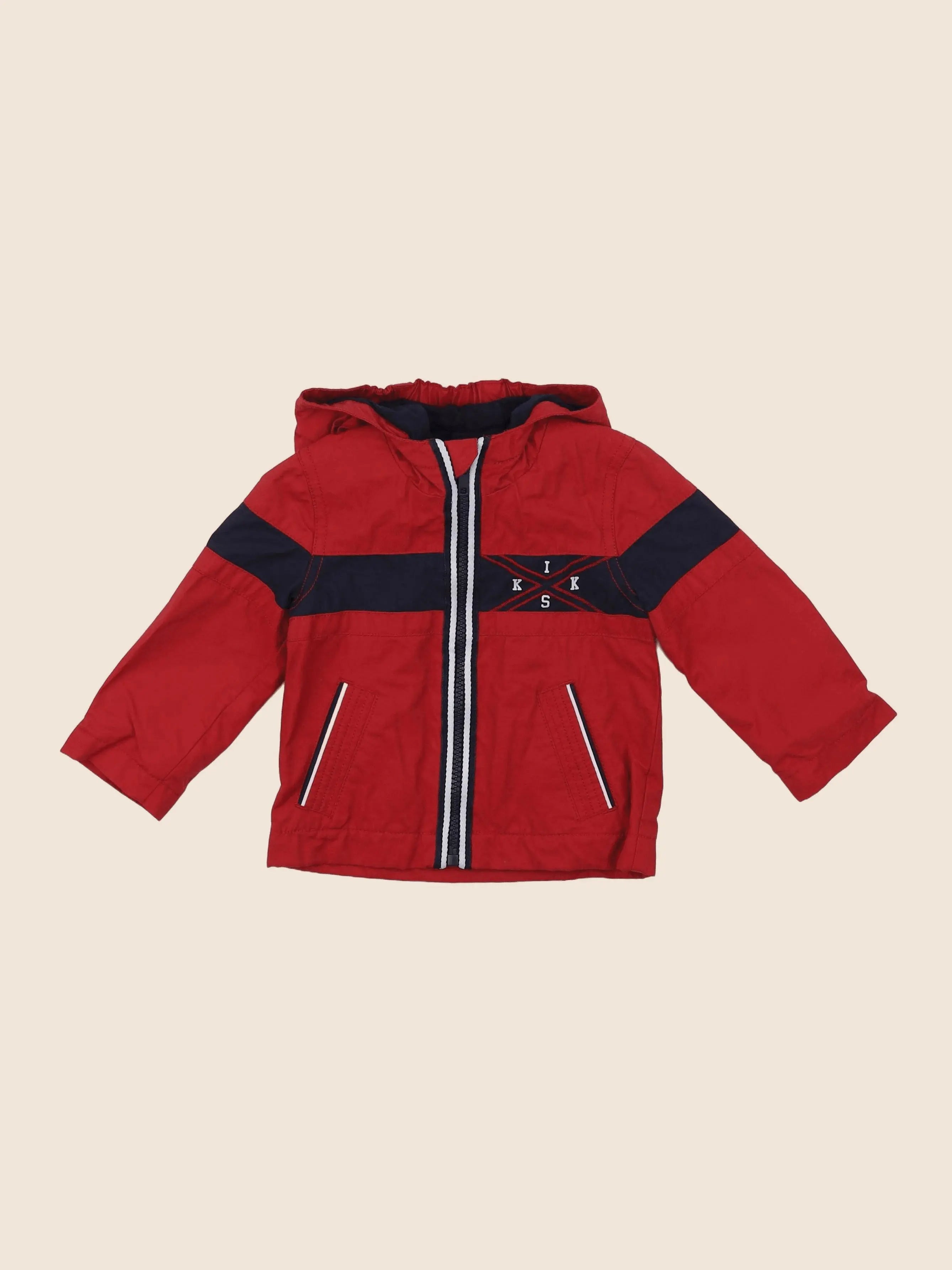 IKKS - veste imprimé au dos rouge - 12 mois