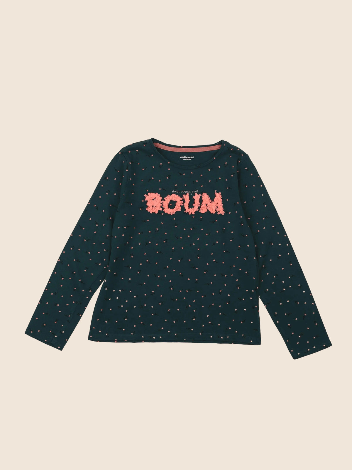 Vertbaudet - tee-shirt vert - 8 ans