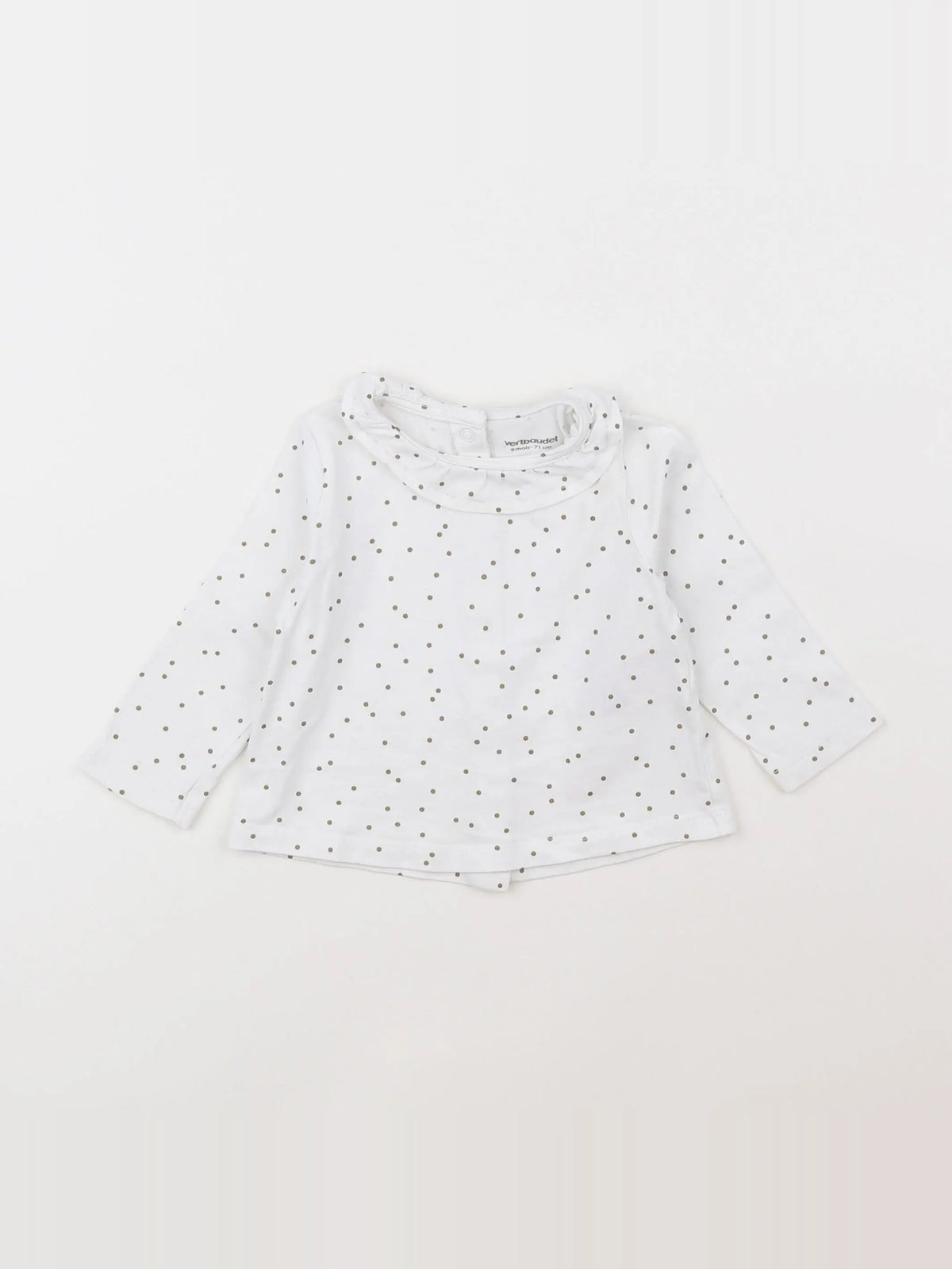 Vertbaudet - tee-shirt blanc - 9 mois