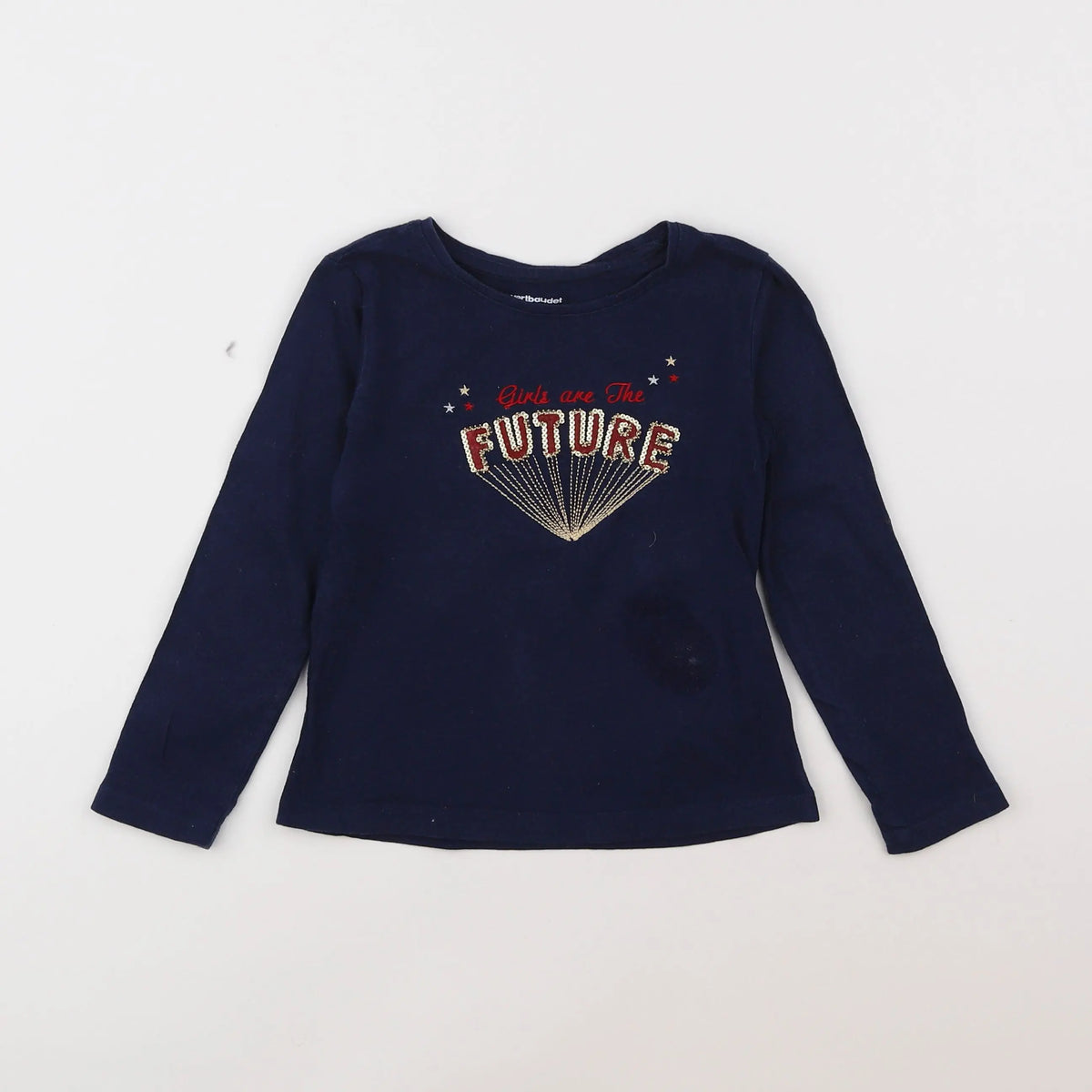 Vertbaudet - tee-shirt bleu - 4 ans