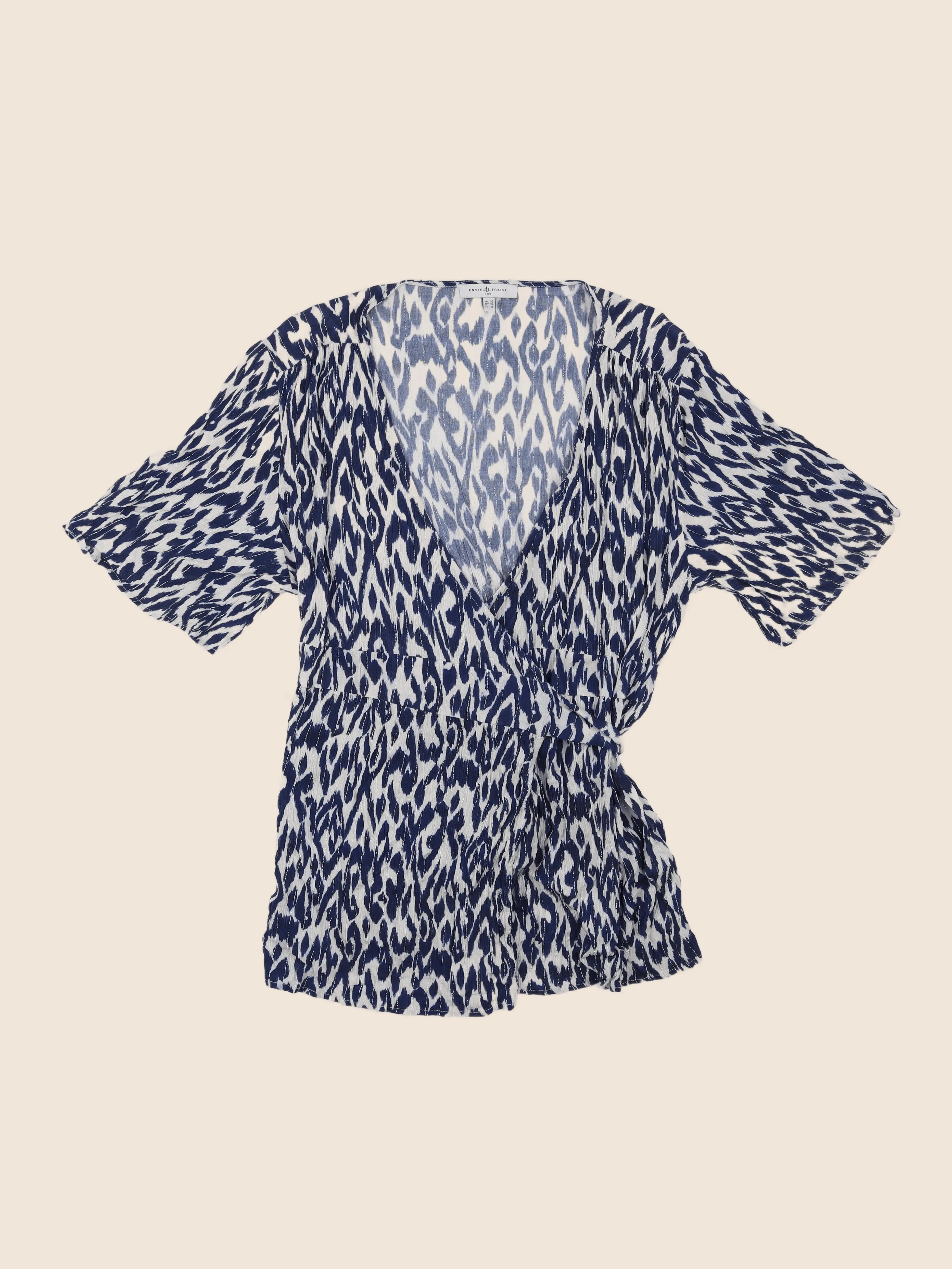Envie de fraise - blouse grossesse bleu - 44